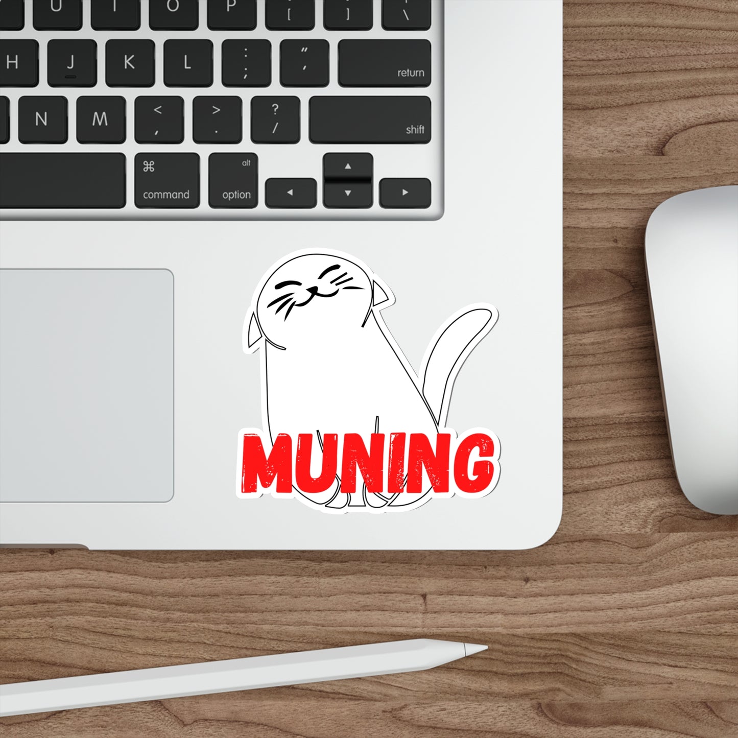 MUNING Die-Cut Stickers Vinyl Stickers Laptop Car Skateboard Luggage Hydroflasks Phone Waterproof Cats Filipino Tagalog