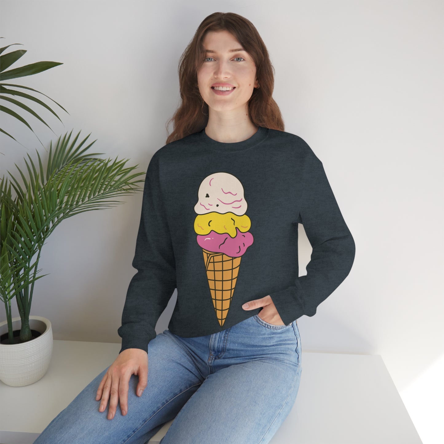 SORBETES Unisex Heavy Blend™ Crewneck Sweatshirt | Ice Cream | Filipino | Tagalog