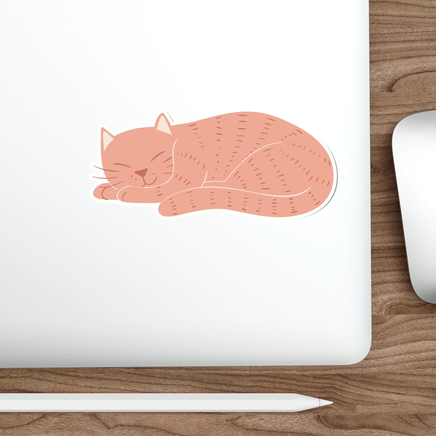 Sleepy Cat Die-Cut Stickers Vinyl Stickers Laptop Car Skateboard Luggage Hydroflasks Phone Waterproof