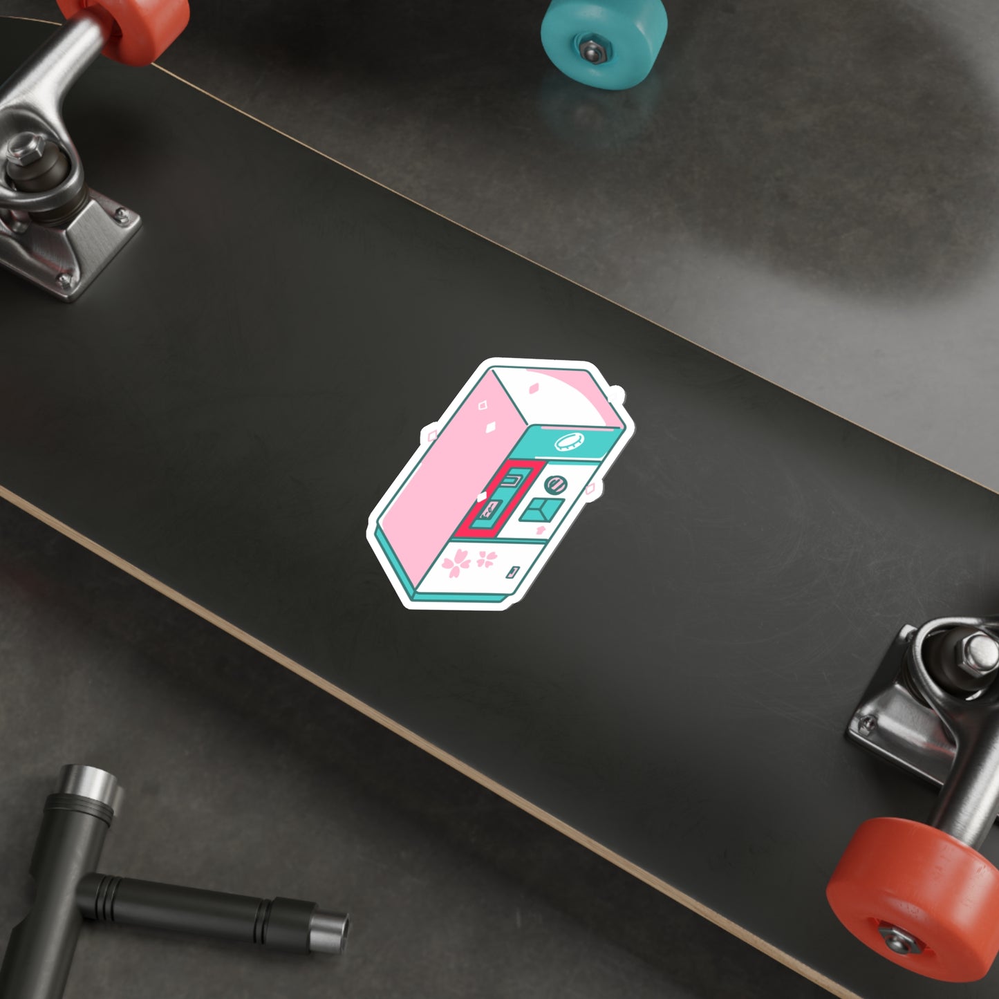 COIN CHANGE MACHINE Die-Cut Stickers Laptop Car Skateboard Luggage Hydroflask Phone waterproof lunchbox stickers