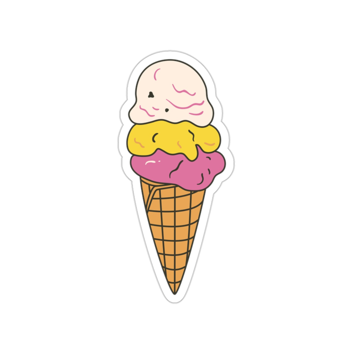 SORBETES Die-Cut Stickers Vinyl Stickers Laptop Car Skateboard Luggage Hydroflasks Phone waterproof  ice cream  filipino tagalog