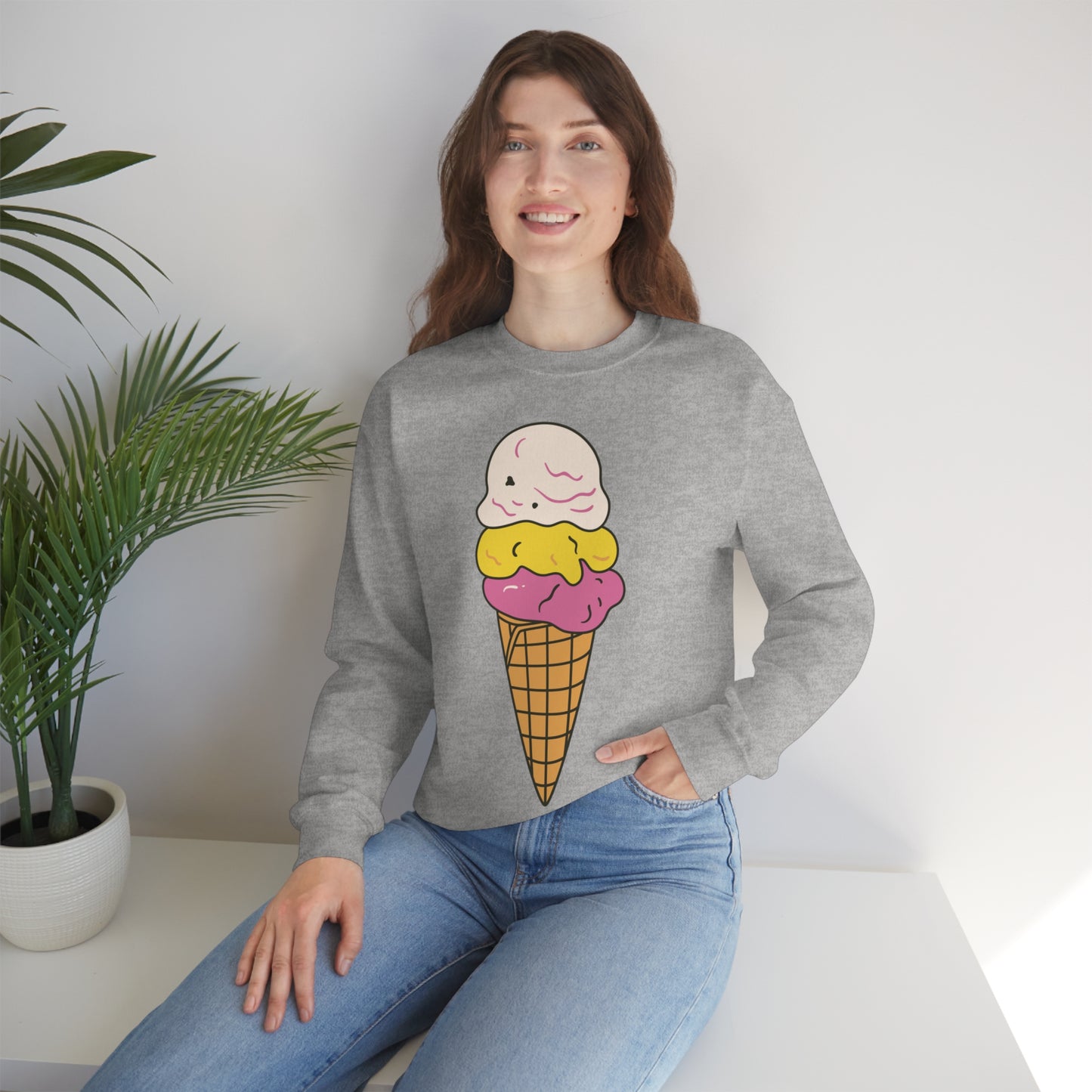 SORBETES Unisex Heavy Blend™ Crewneck Sweatshirt | Ice Cream | Filipino | Tagalog