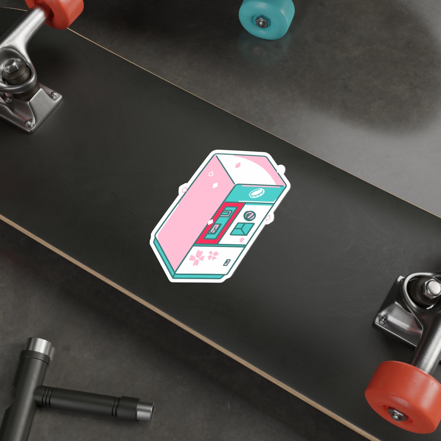COIN CHANGE MACHINE Die-Cut Stickers Laptop Car Skateboard Luggage Hydroflask Phone waterproof lunchbox stickers