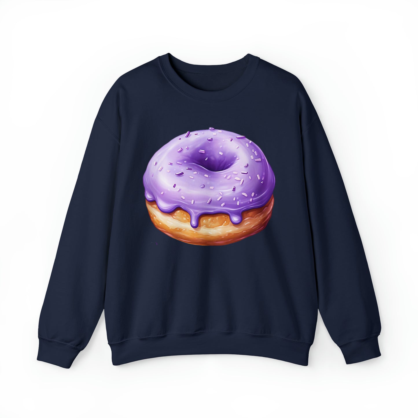 UBE DONUT Unisex Heavy Blend Crewneck Sweatshirt | Filipino | Dessert | Purple Yam | Philippines