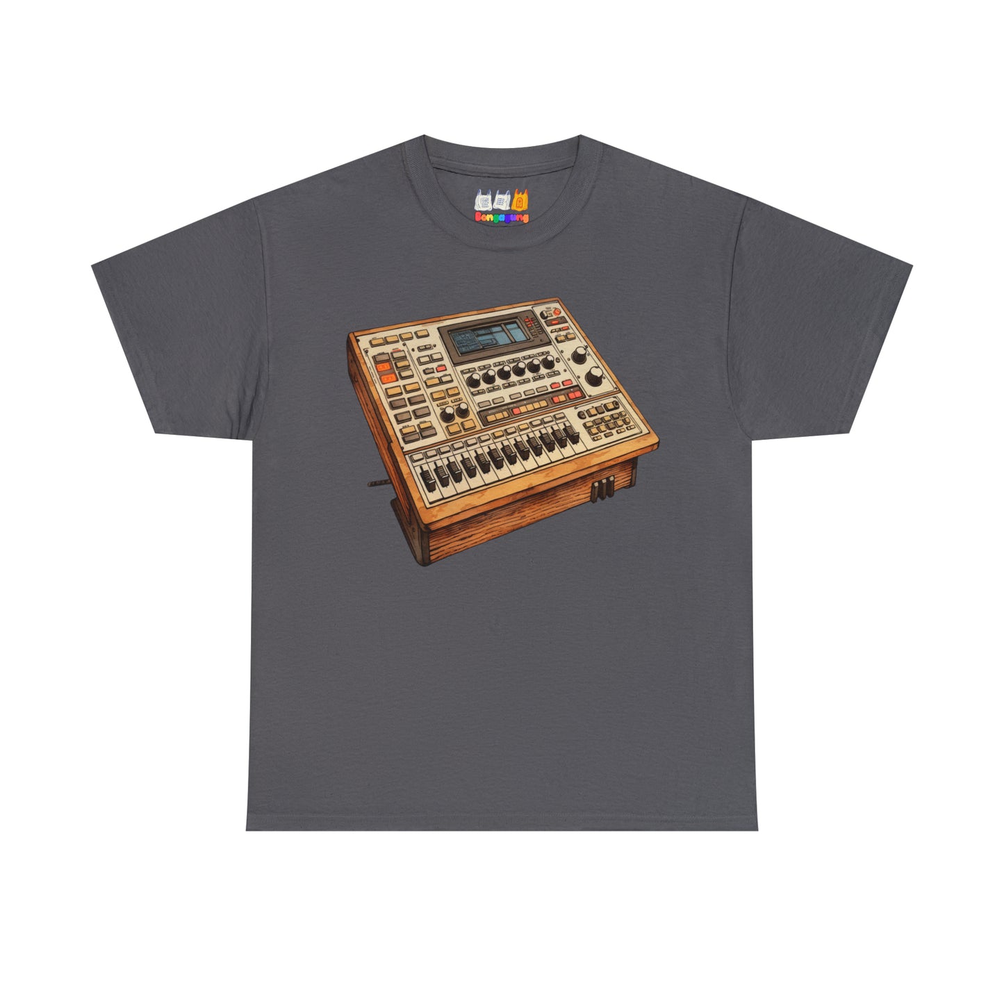 Analog Drum Machine Unisex Heavy Cotton T-Shirt | Electronic Music | Beat Making | Hip Hop | Music Production