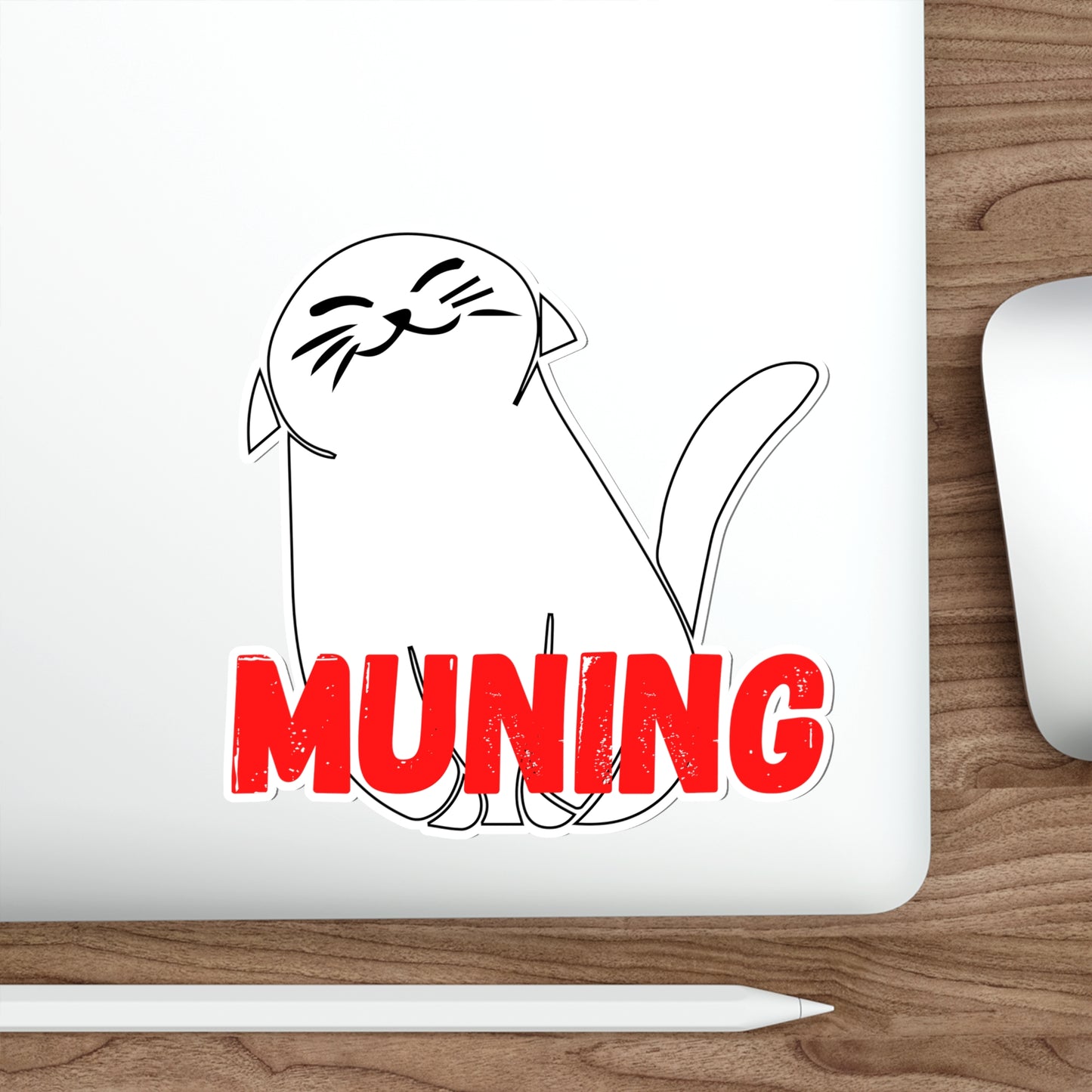 MUNING Die-Cut Stickers Vinyl Stickers Laptop Car Skateboard Luggage Hydroflasks Phone Waterproof Cats Filipino Tagalog