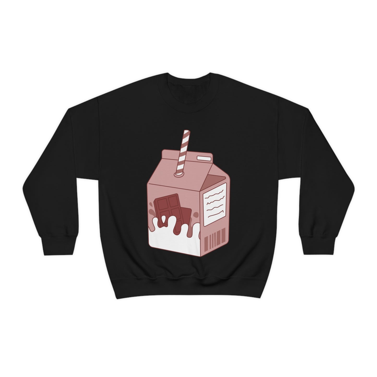 CHOCOLATE MILK CARTON Unisex Heavy Blend™ Crewneck Sweatshirt | Chocolate | Milk | Lunch box