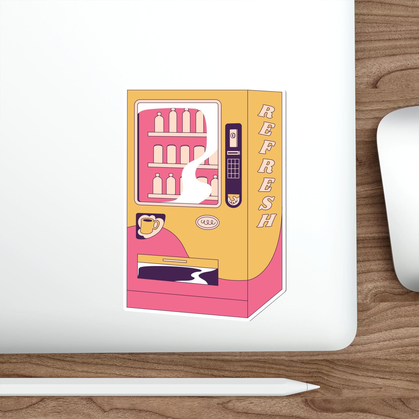 VENDING MACHINE Die-Cut Stickers Stickers Laptop Car Skateboard Luggage Hydroflask Phone waterproof lunchbox stickers