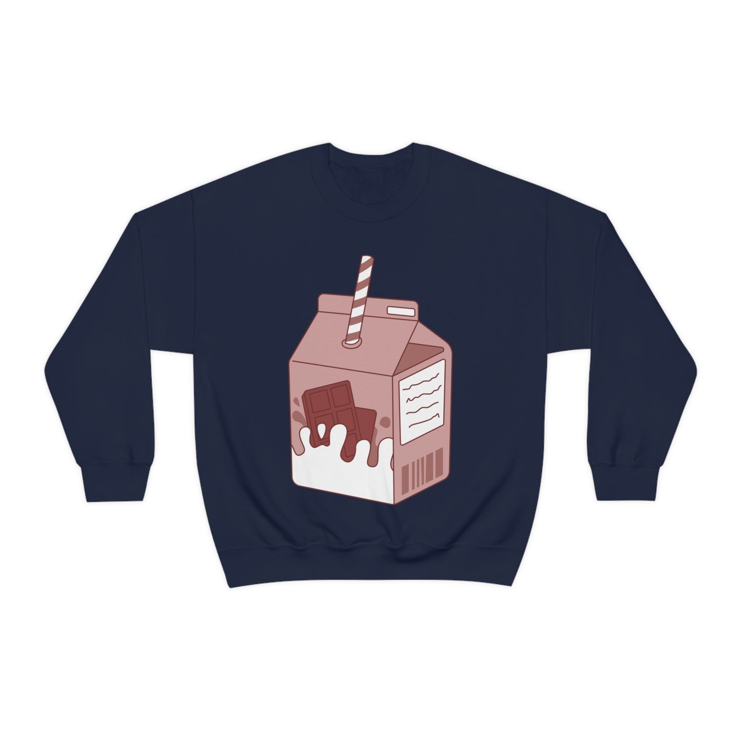 CHOCOLATE MILK CARTON Unisex Heavy Blend™ Crewneck Sweatshirt | Chocolate | Milk | Lunch box