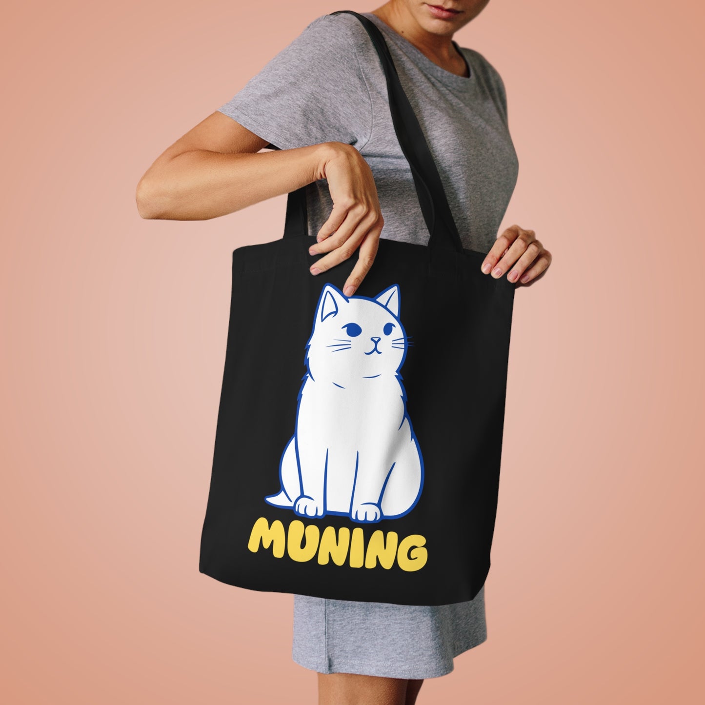 MUNING -- Cotton Tote Bag | Cats | Cat lover | Filipino | Tagalog