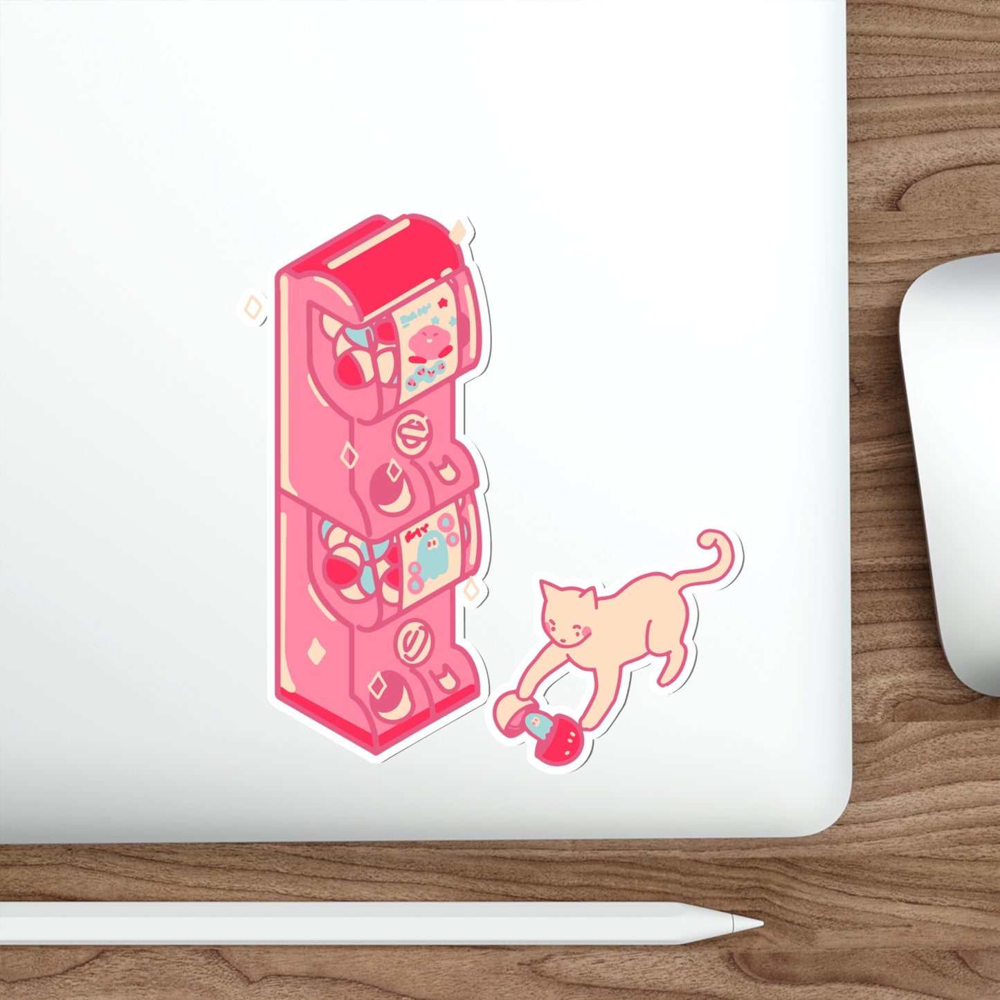 TOY VENDING MACHINE  Die-Cut Stickers Stickers Laptop Car Skateboard Luggage Hydroflask Phone waterproof lunchbox stickers