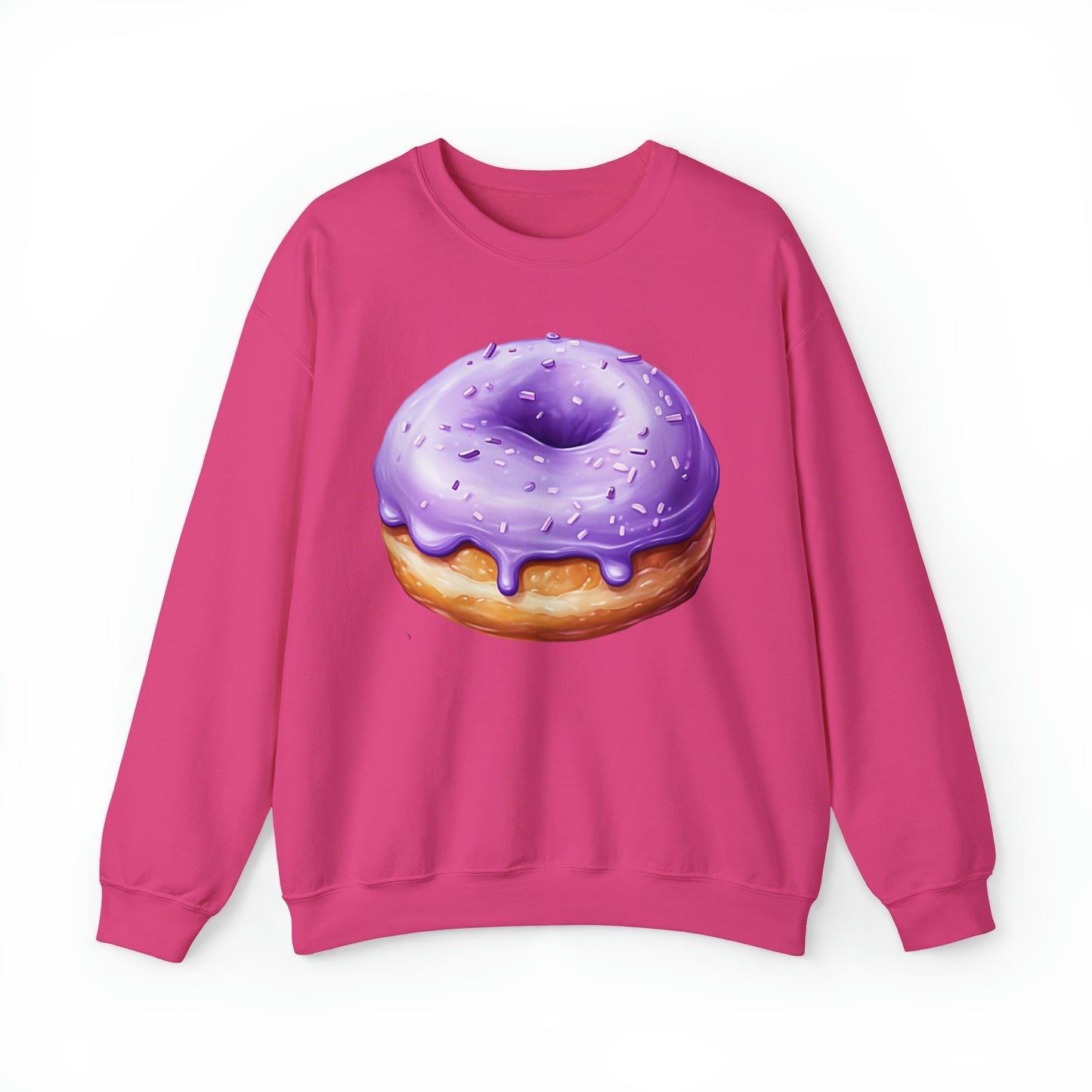 UBE DONUT Unisex Heavy Blend Crewneck Sweatshirt | Filipino | Dessert | Purple Yam | Philippines