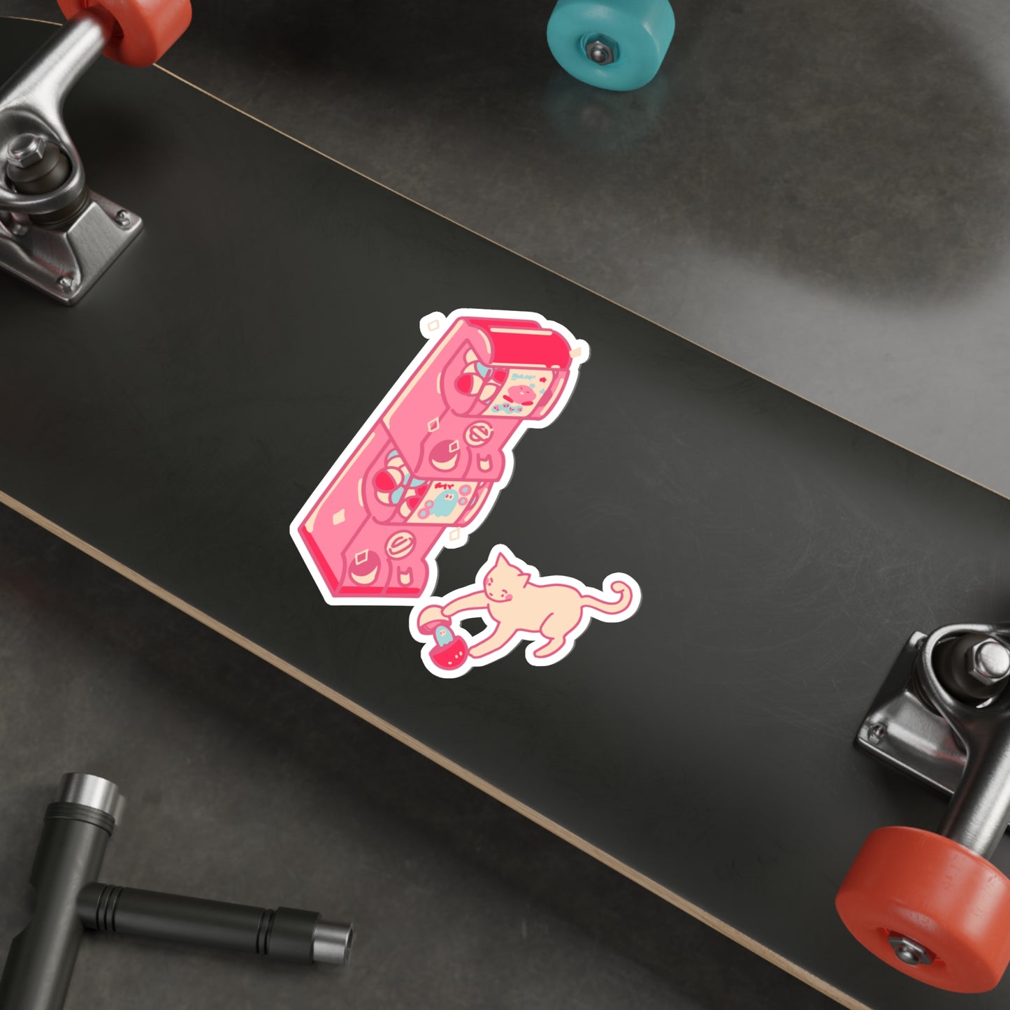 TOY VENDING MACHINE  Die-Cut Stickers Stickers Laptop Car Skateboard Luggage Hydroflask Phone waterproof lunchbox stickers