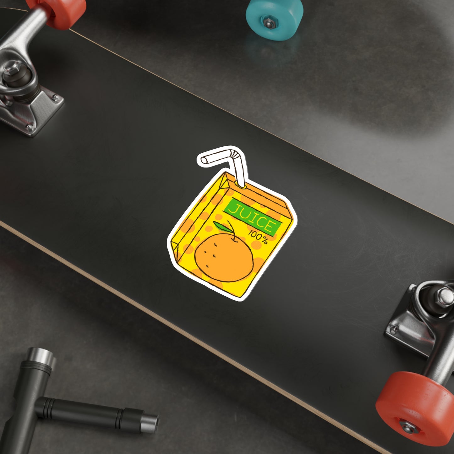 LEMON JUICE BOX Die-Cut Stickers Laptop Car Skateboard Luggage Hydroflasks Phone waterproof snacks lunchbox juice box stickers