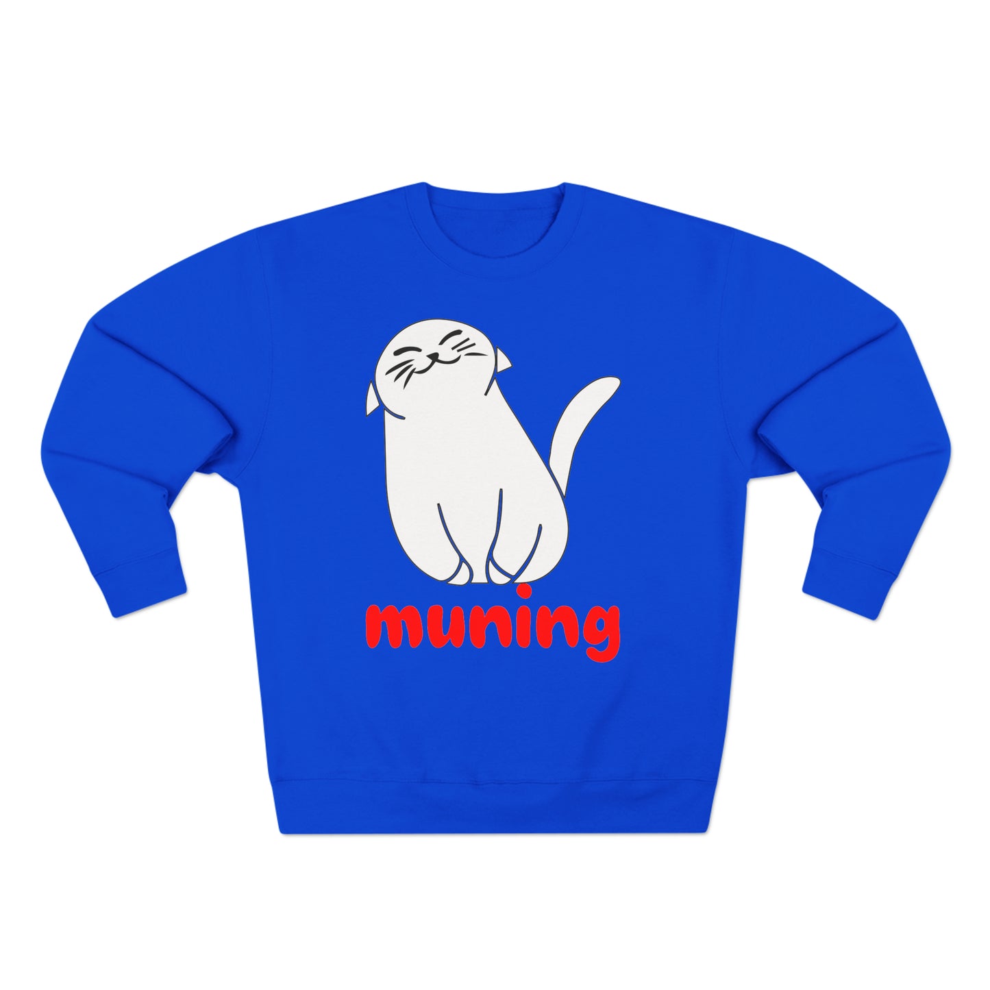 MUNING Unisex Premium Crewneck Sweatshirt | Cats | Cat lover | Filipino | Tagalog