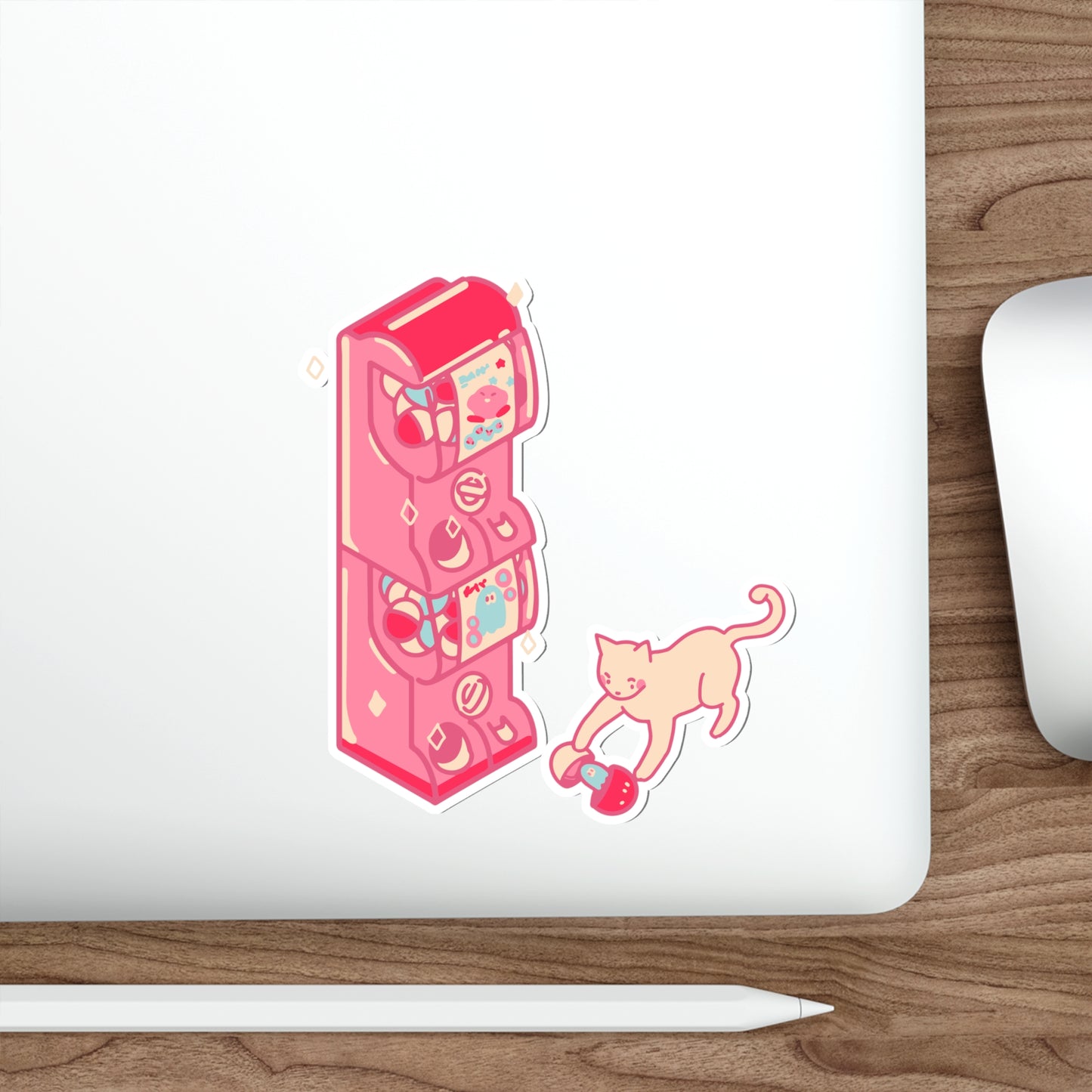 TOY VENDING MACHINE  Die-Cut Stickers Stickers Laptop Car Skateboard Luggage Hydroflask Phone waterproof lunchbox stickers