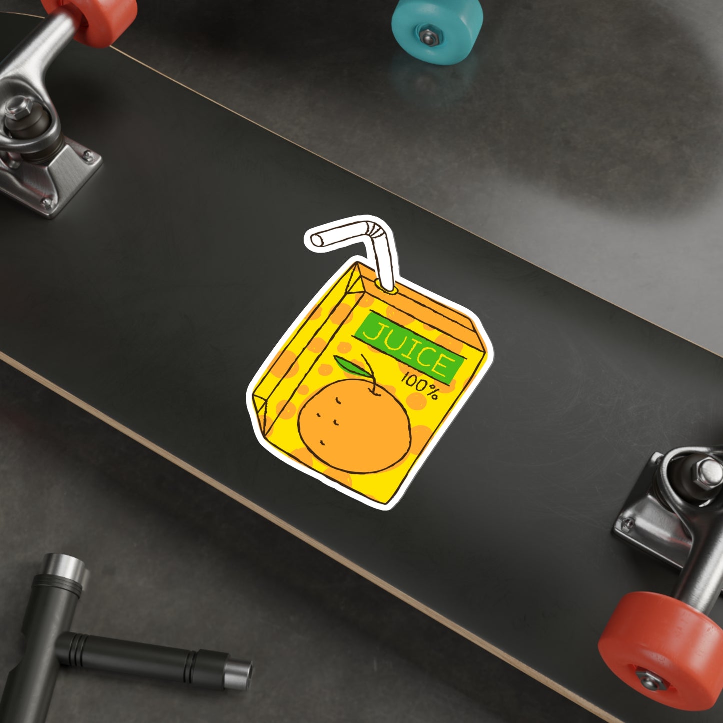 LEMON JUICE BOX Die-Cut Stickers Laptop Car Skateboard Luggage Hydroflasks Phone waterproof snacks lunchbox juice box stickers