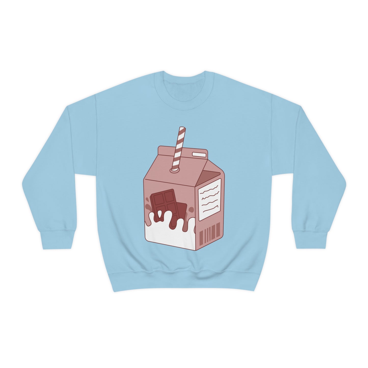 CHOCOLATE MILK CARTON Unisex Heavy Blend™ Crewneck Sweatshirt | Chocolate | Milk | Lunch box