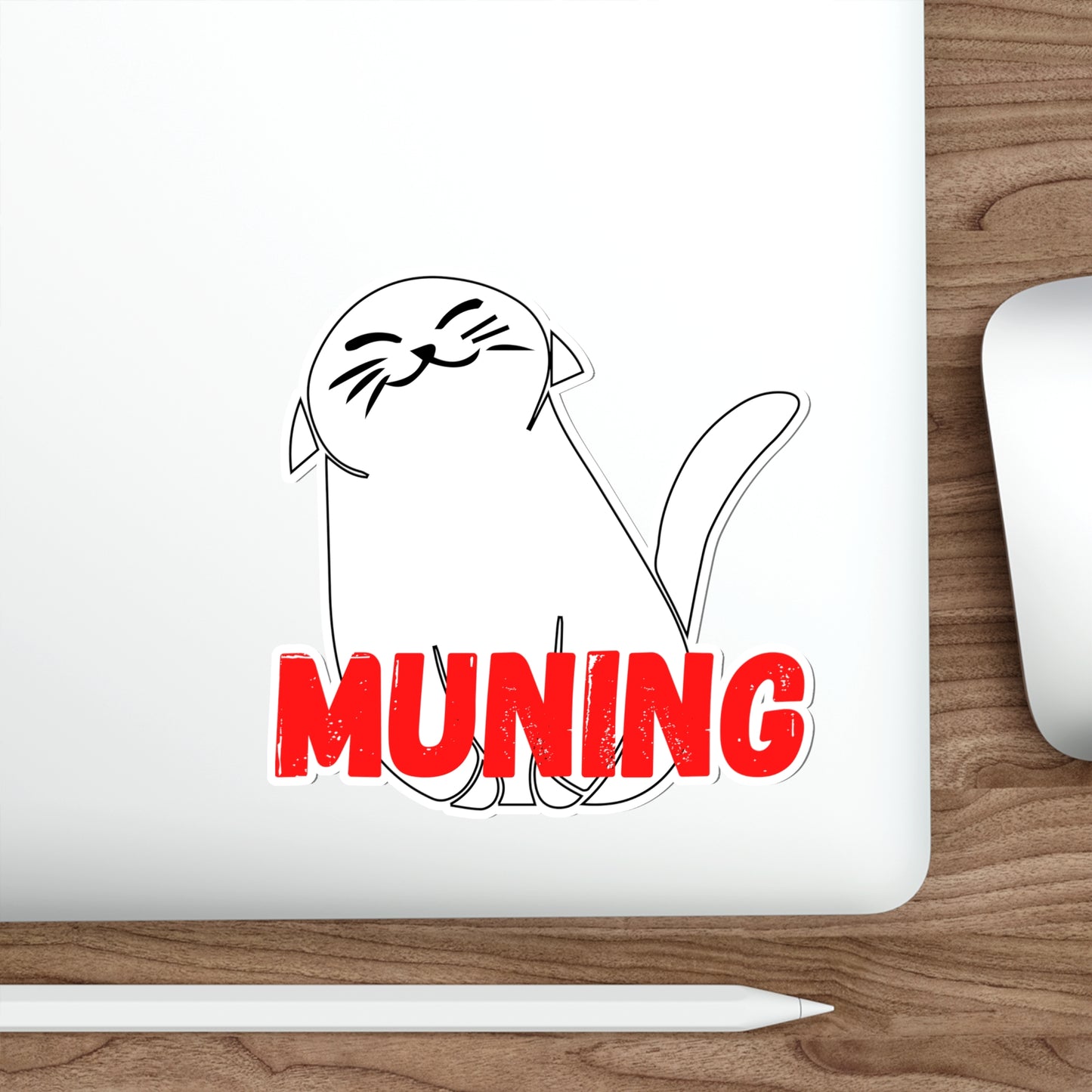 MUNING Die-Cut Stickers Vinyl Stickers Laptop Car Skateboard Luggage Hydroflasks Phone Waterproof Cats Filipino Tagalog