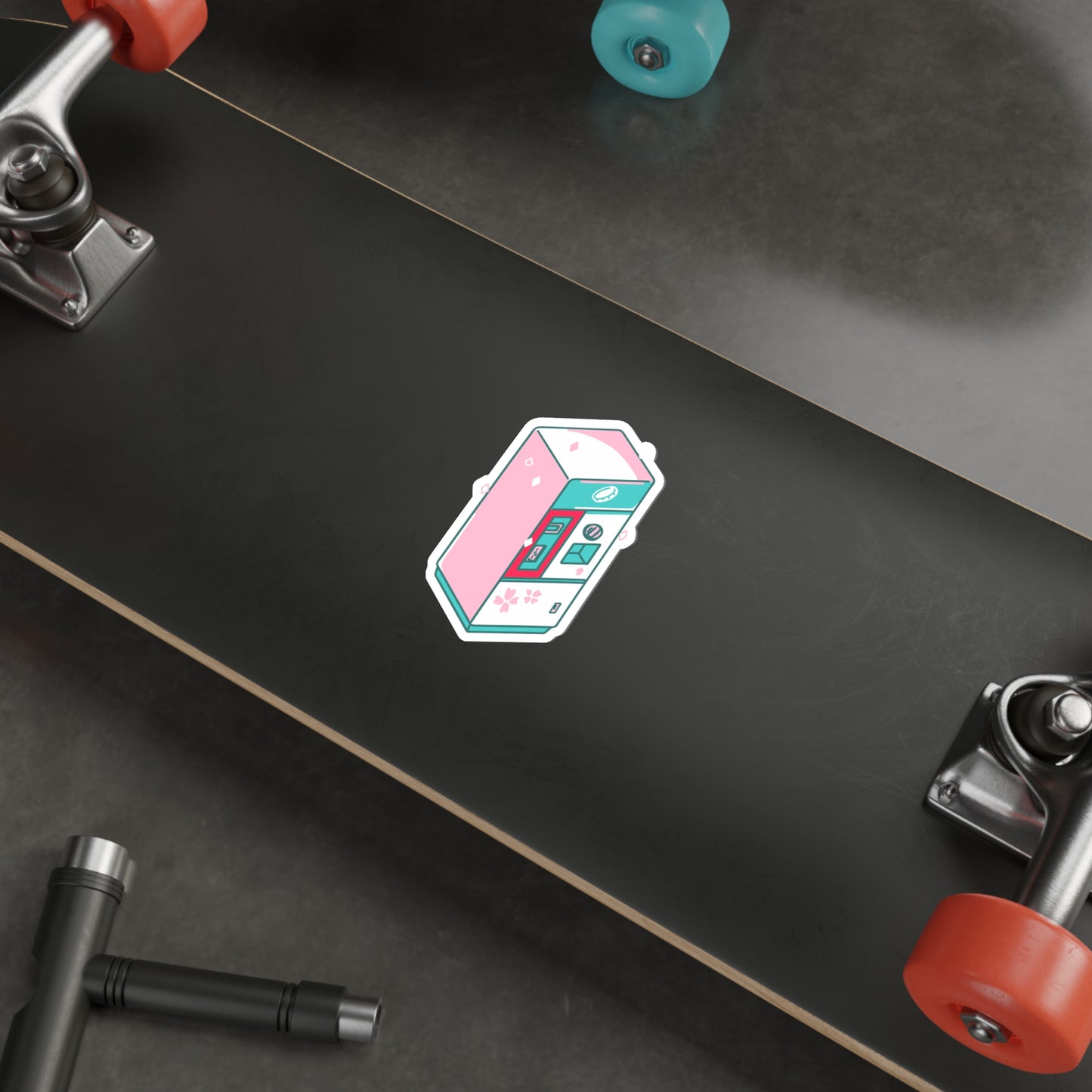 COIN CHANGE MACHINE Die-Cut Stickers Laptop Car Skateboard Luggage Hydroflask Phone waterproof lunchbox stickers