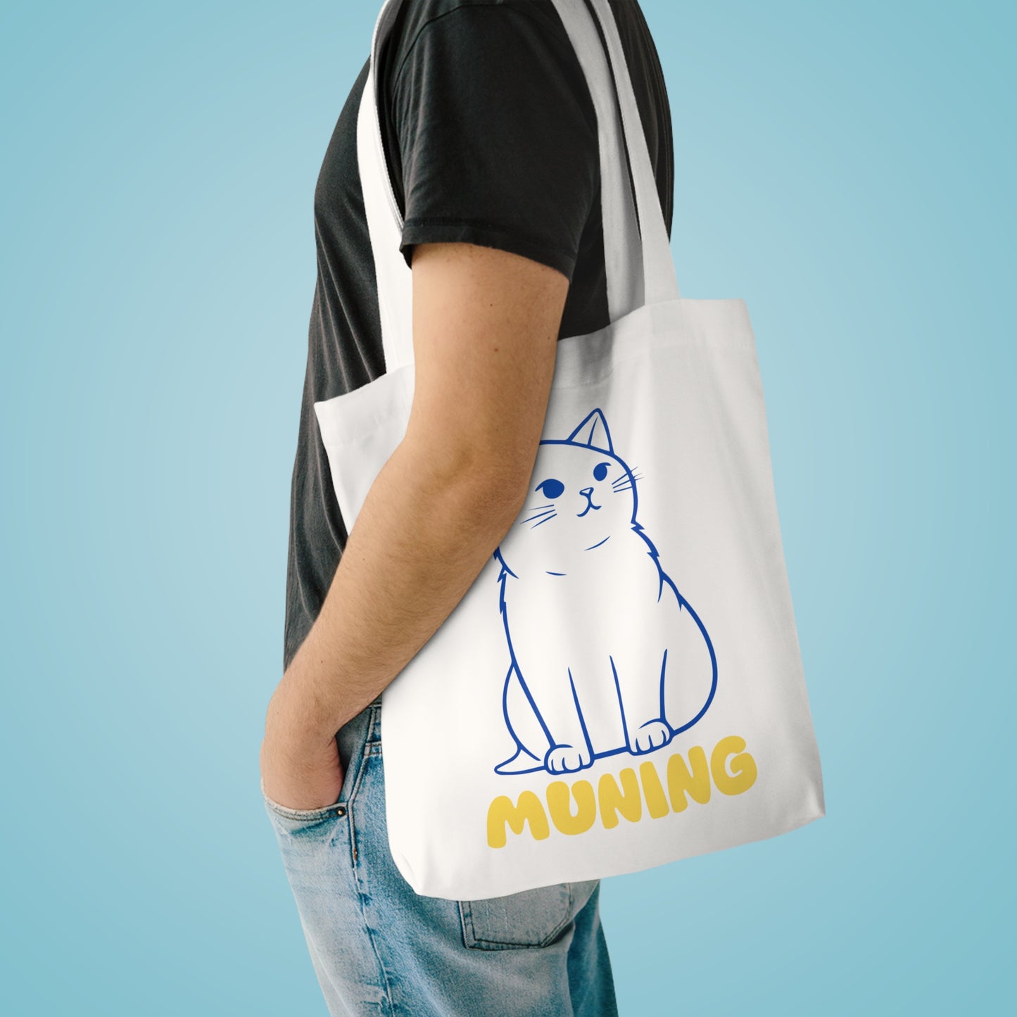 MUNING -- Cotton Tote Bag | Cats | Cat lover | Filipino | Tagalog