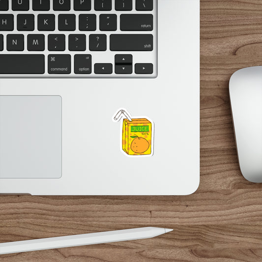 LEMON JUICE BOX Die-Cut Stickers Laptop Car Skateboard Luggage Hydroflasks Phone waterproof snacks lunchbox juice box stickers