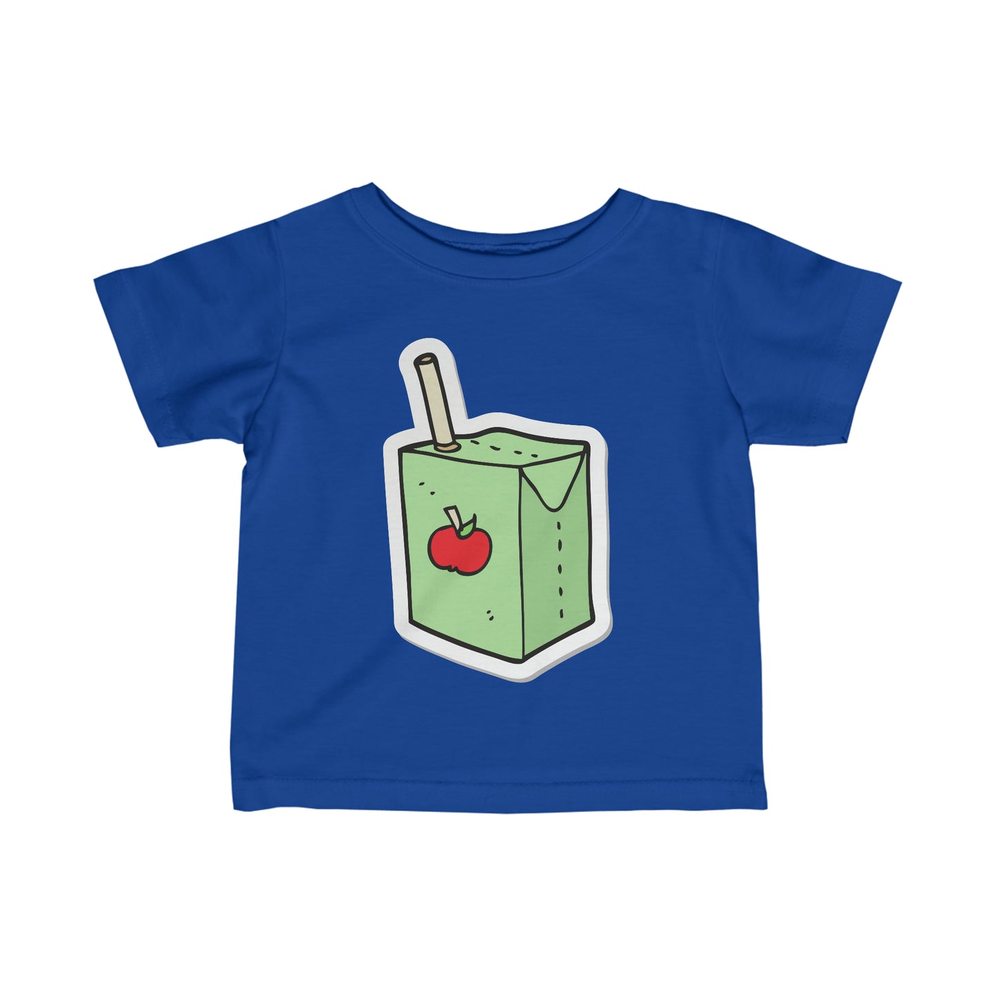 APPLE JUICE BOX Infant Fine Jersey Tee juice box t-shirt snack t-shirt baby shower gift