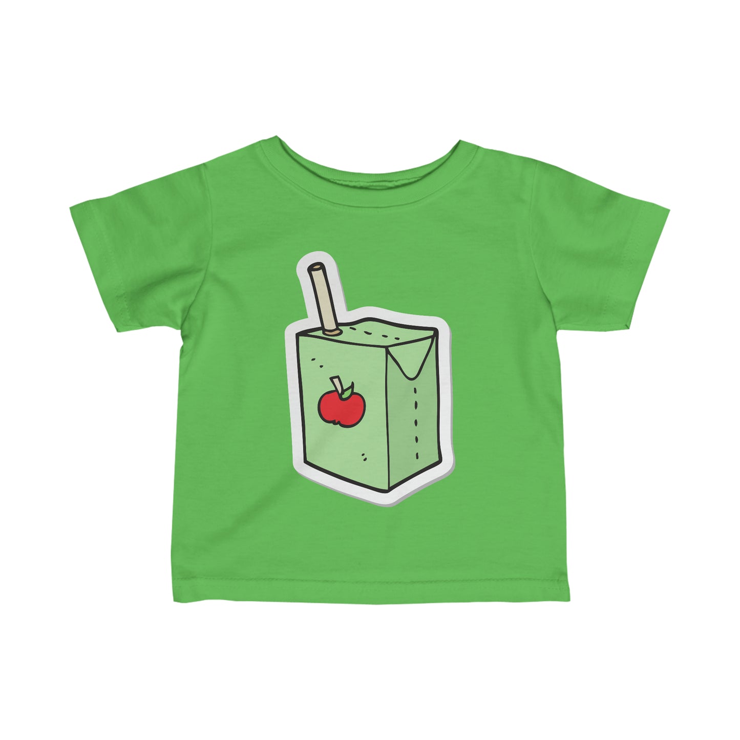 APPLE JUICE BOX Infant Fine Jersey Tee juice box t-shirt snack t-shirt baby shower gift
