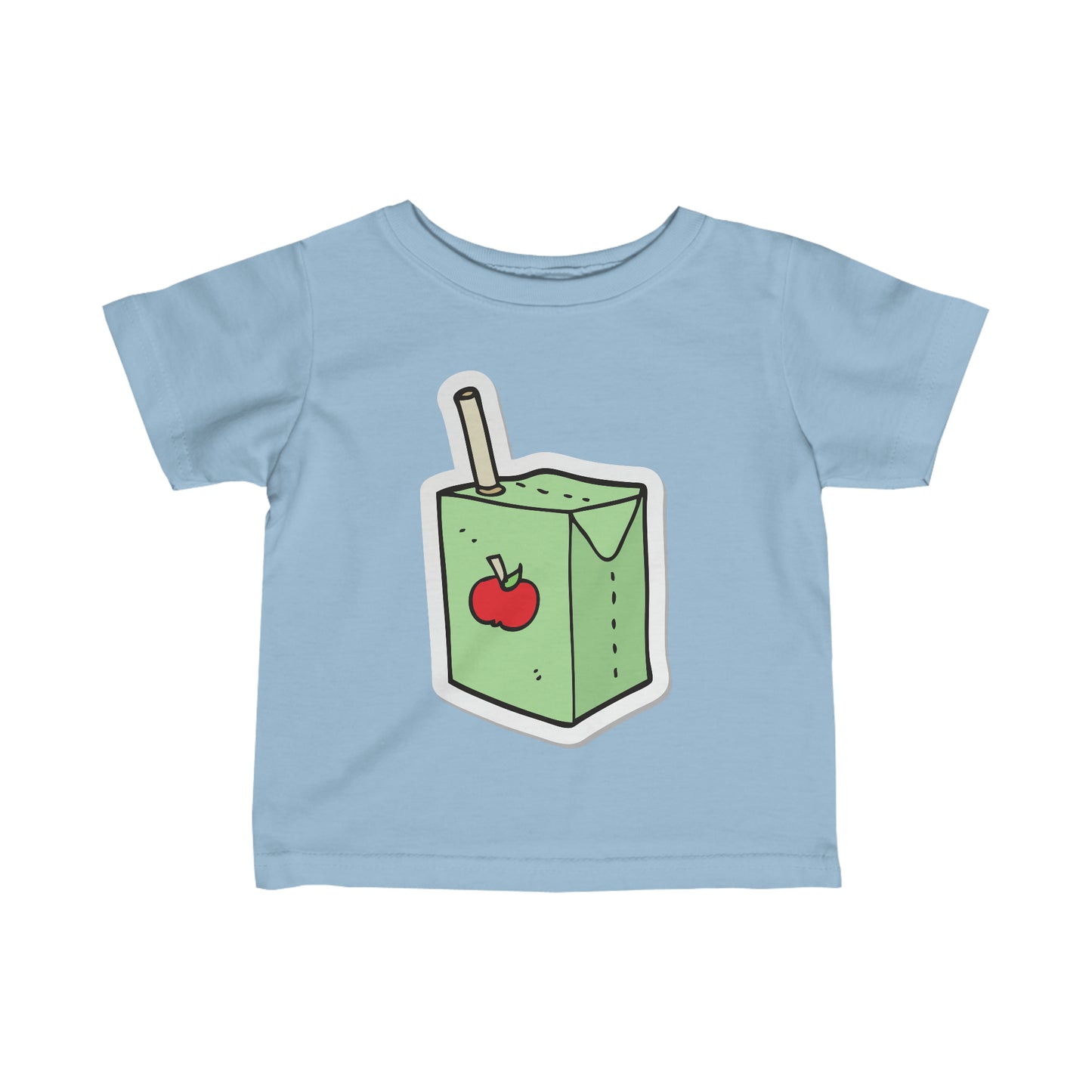 APPLE JUICE BOX Infant Fine Jersey Tee juice box t-shirt snack t-shirt baby shower gift