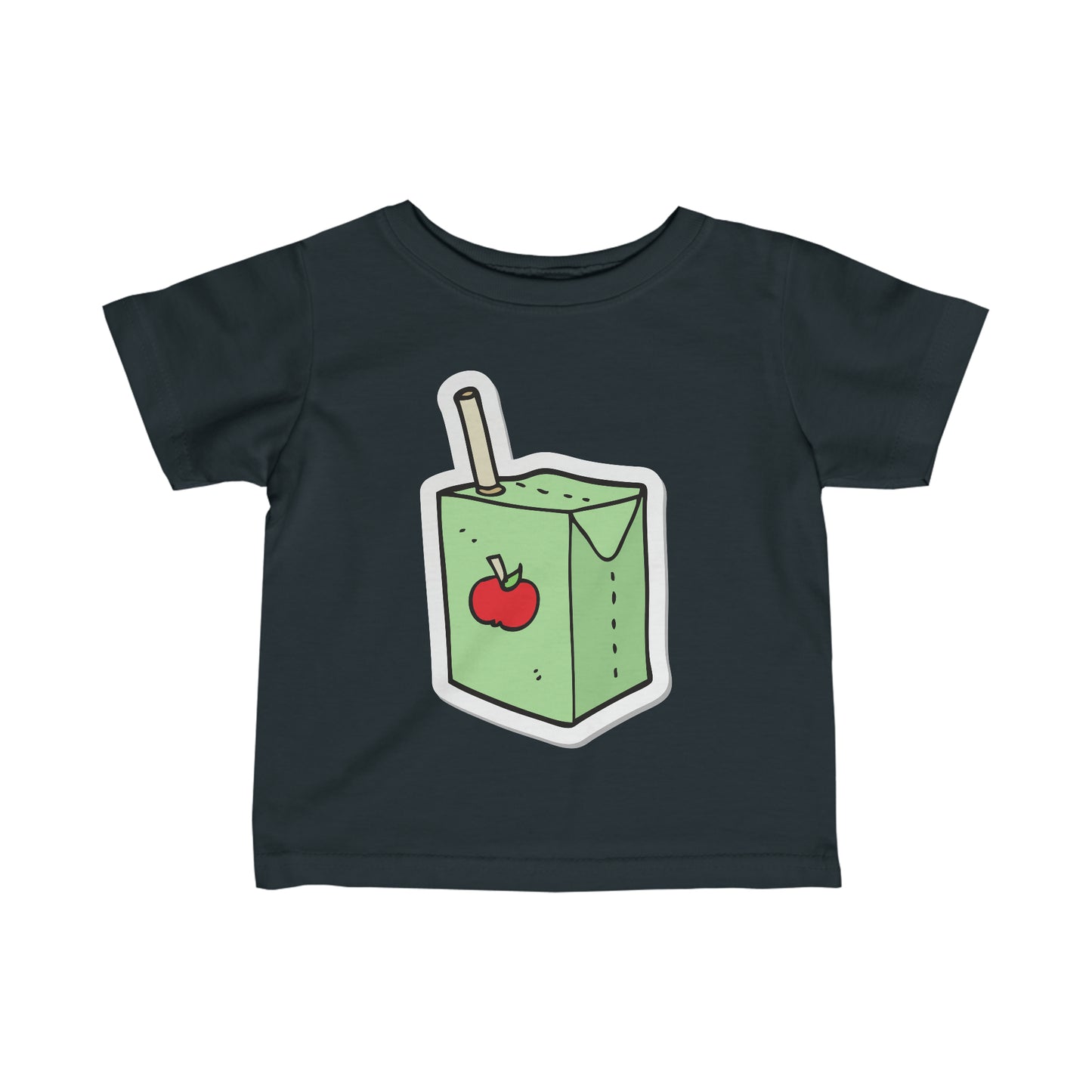 APPLE JUICE BOX Infant Fine Jersey Tee juice box t-shirt snack t-shirt baby shower gift
