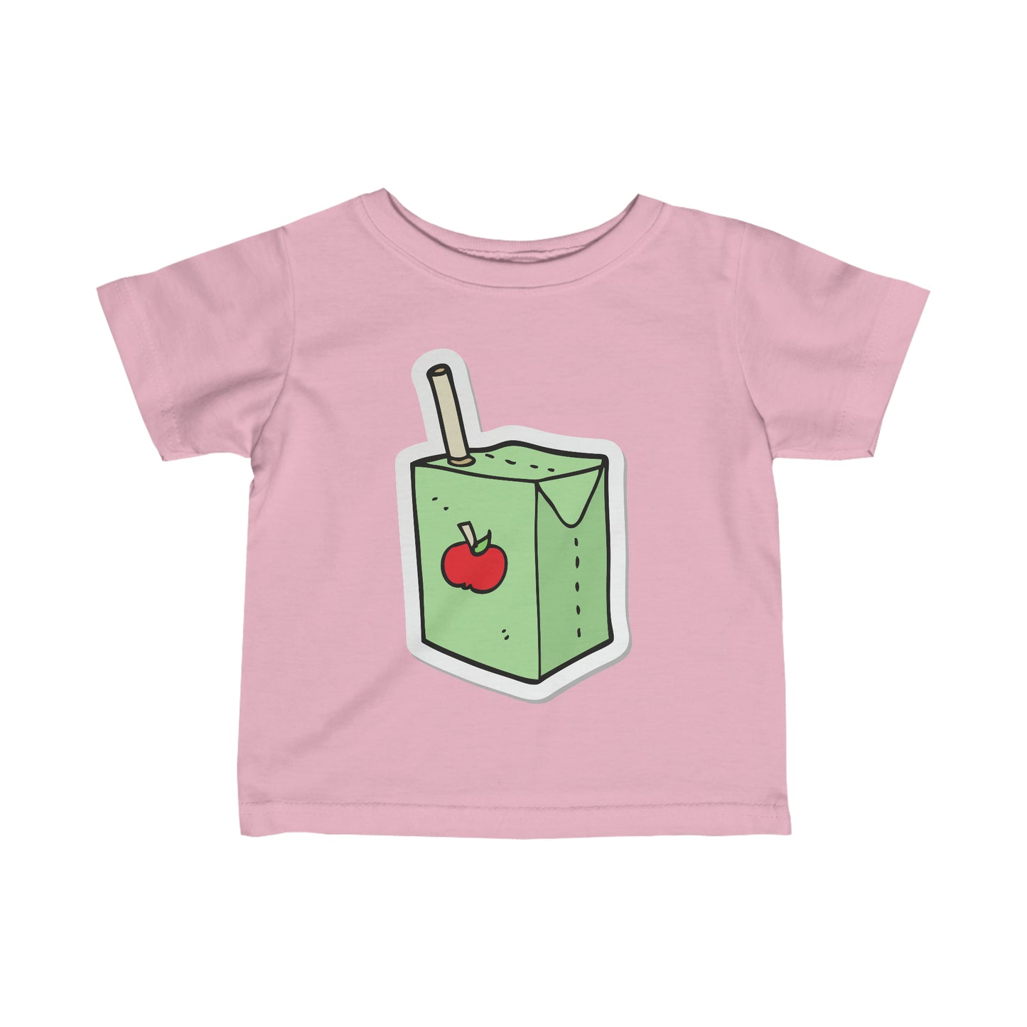 APPLE JUICE BOX Infant Fine Jersey Tee juice box t-shirt snack t-shirt baby shower gift
