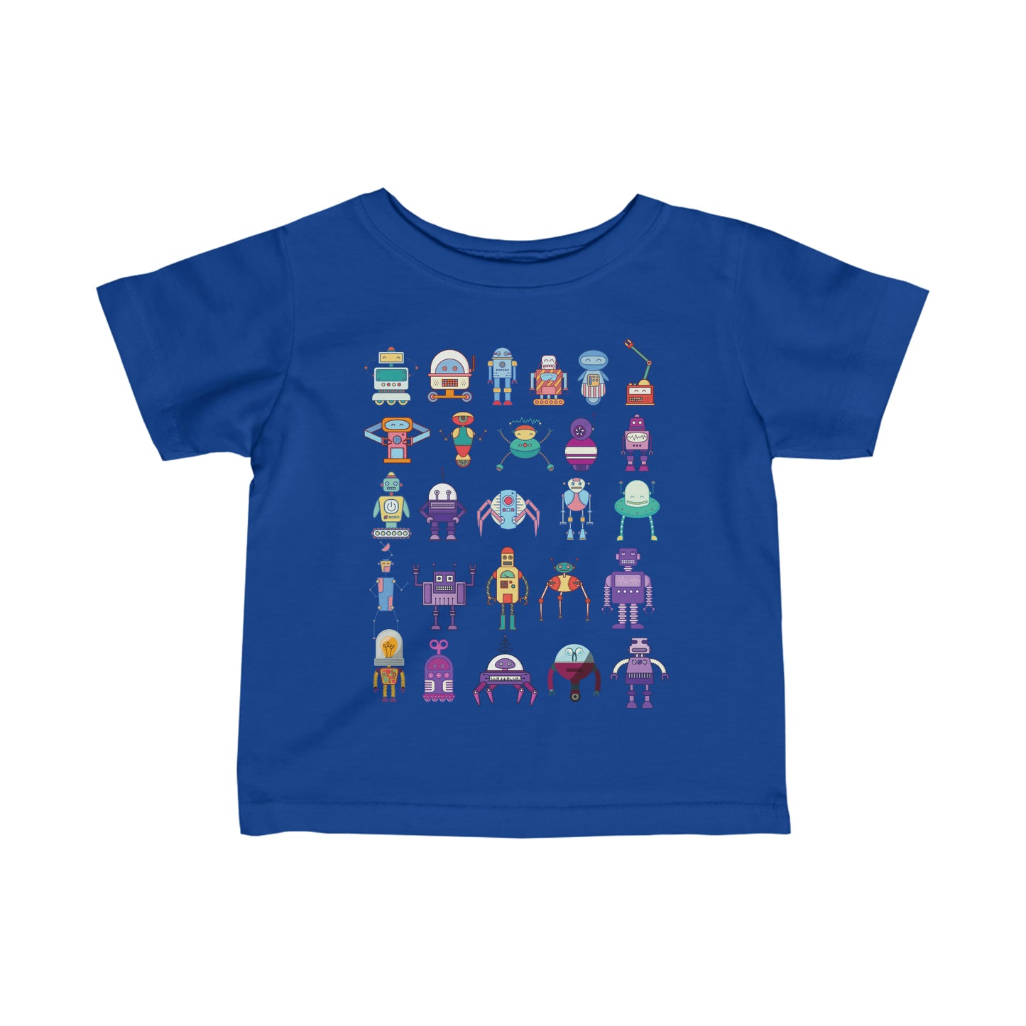 ROBOTS Infant Fine Jersey Tee Robot T-Shirt Futuristic Science School T-Shirt Baby Shower