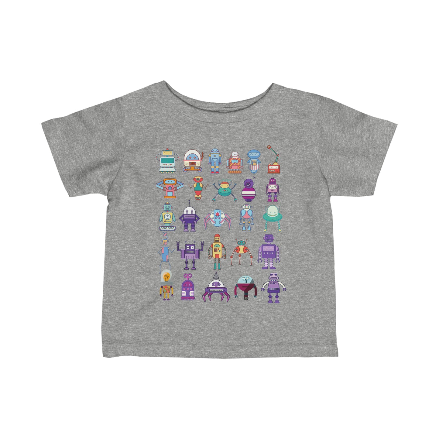 ROBOTS Infant Fine Jersey Tee Robot T-Shirt Futuristic Science School T-Shirt Baby Shower
