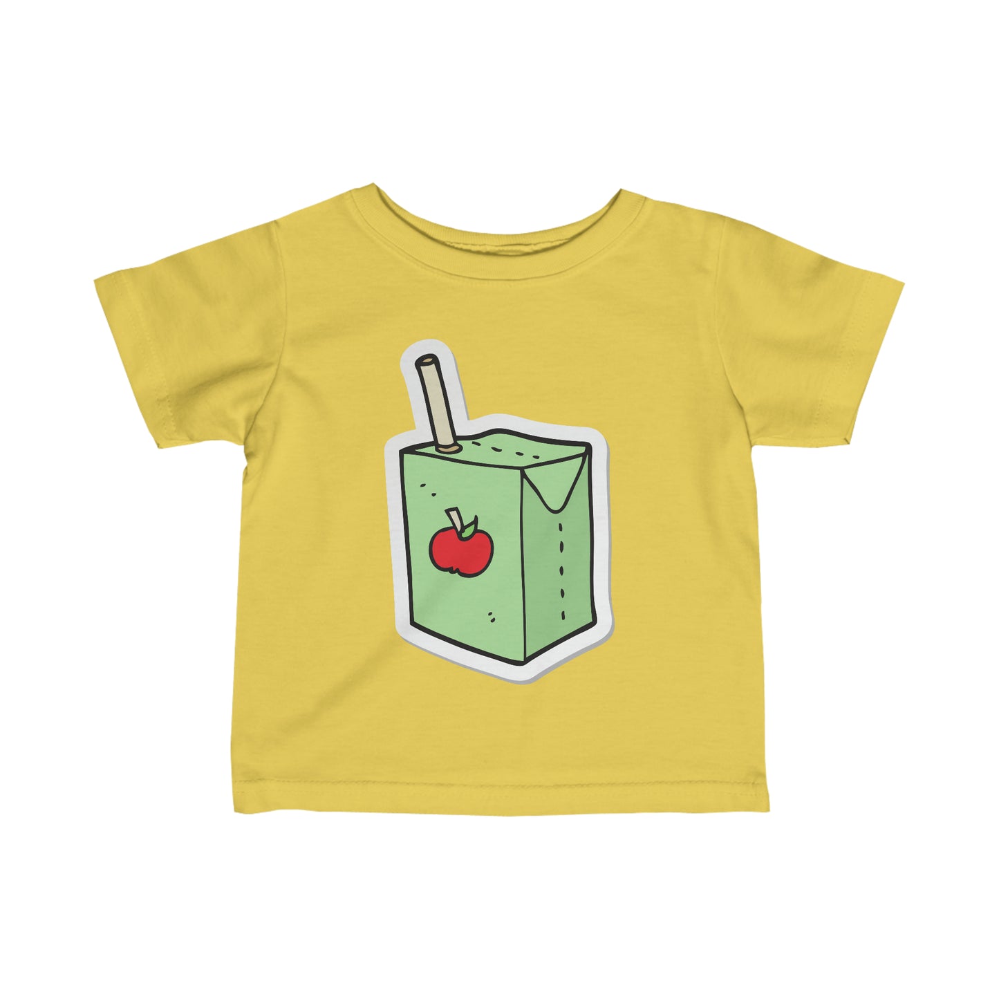 APPLE JUICE BOX Infant Fine Jersey Tee juice box t-shirt snack t-shirt baby shower gift