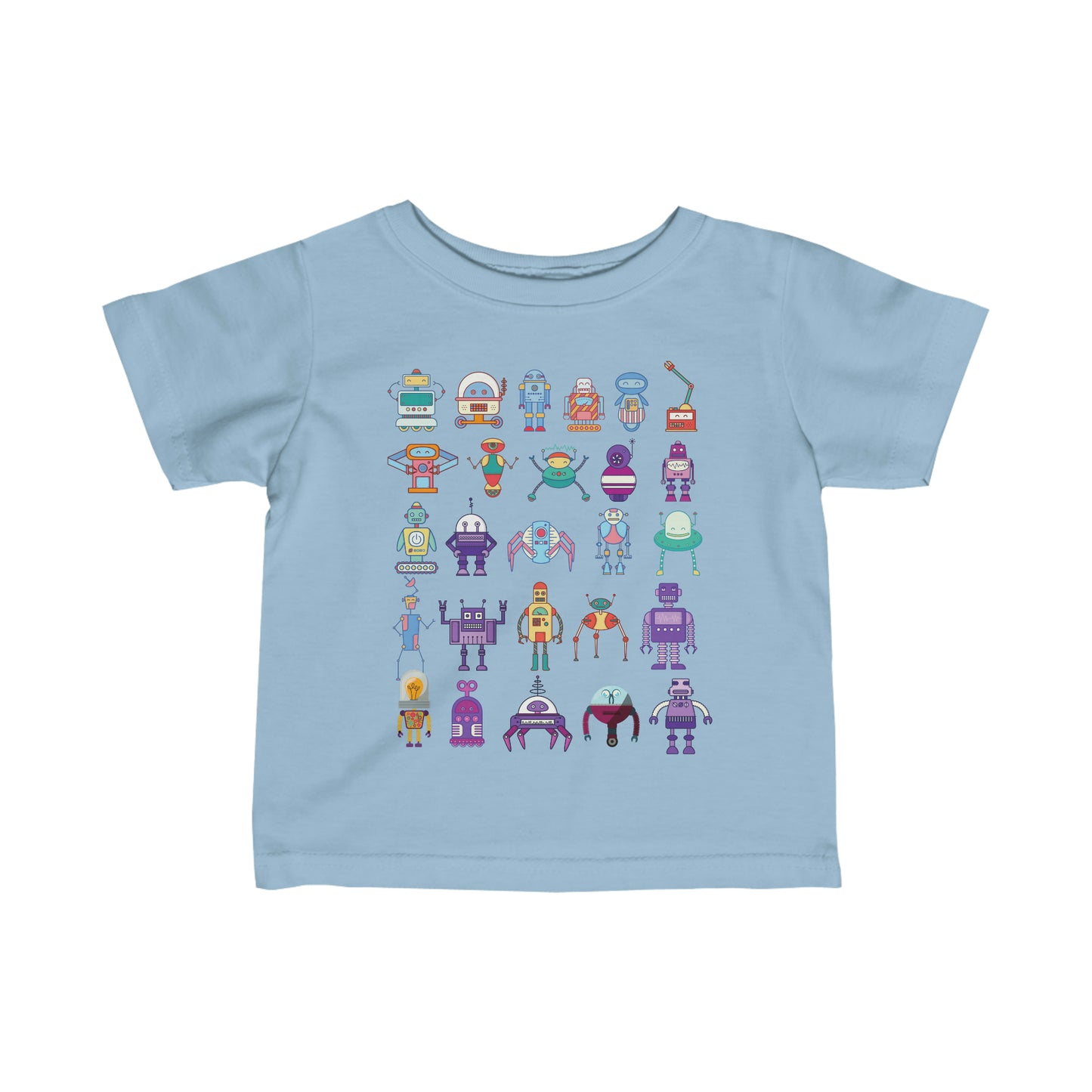 ROBOTS Infant Fine Jersey Tee Robot T-Shirt Futuristic Science School T-Shirt Baby Shower