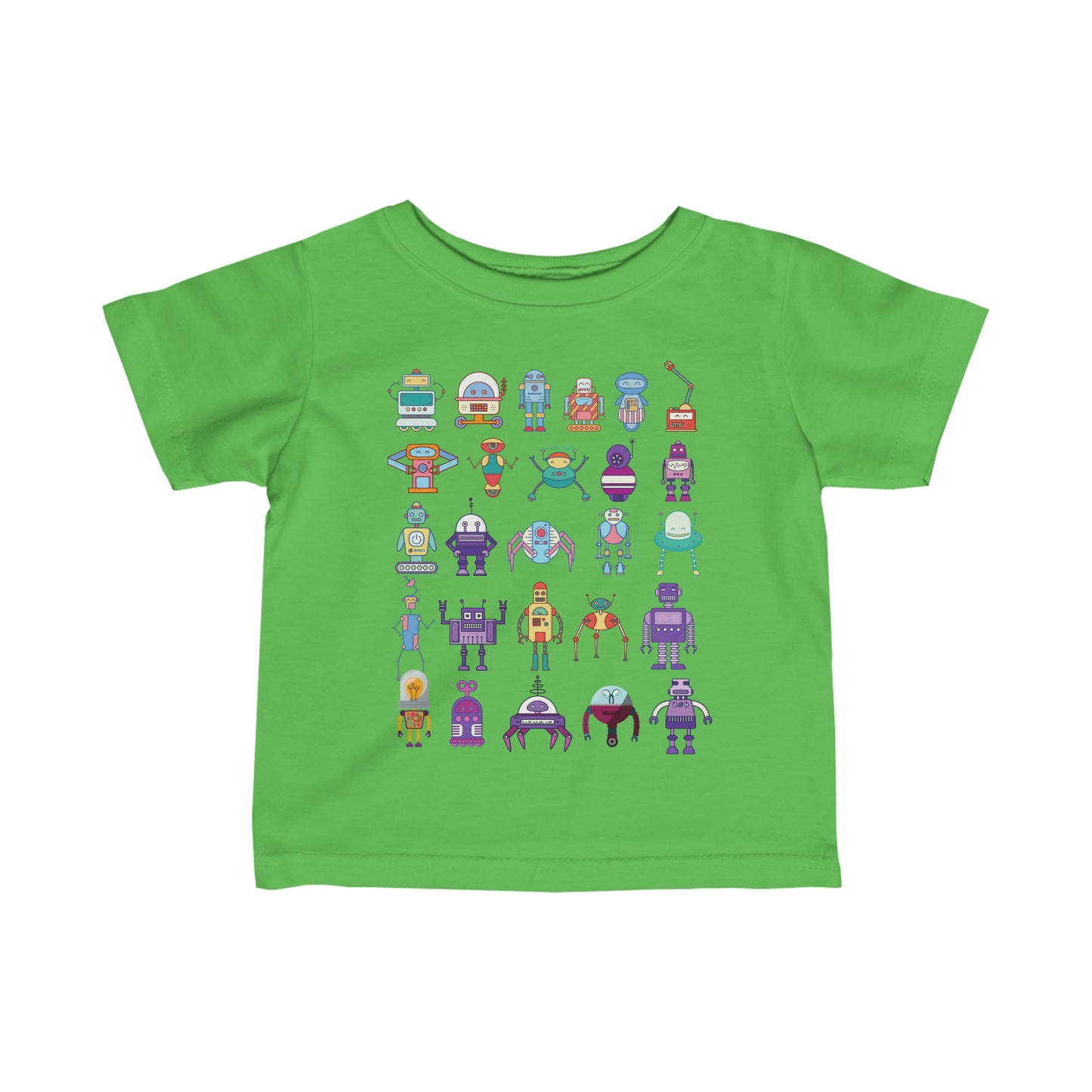 ROBOTS Infant Fine Jersey Tee Robot T-Shirt Futuristic Science School T-Shirt Baby Shower