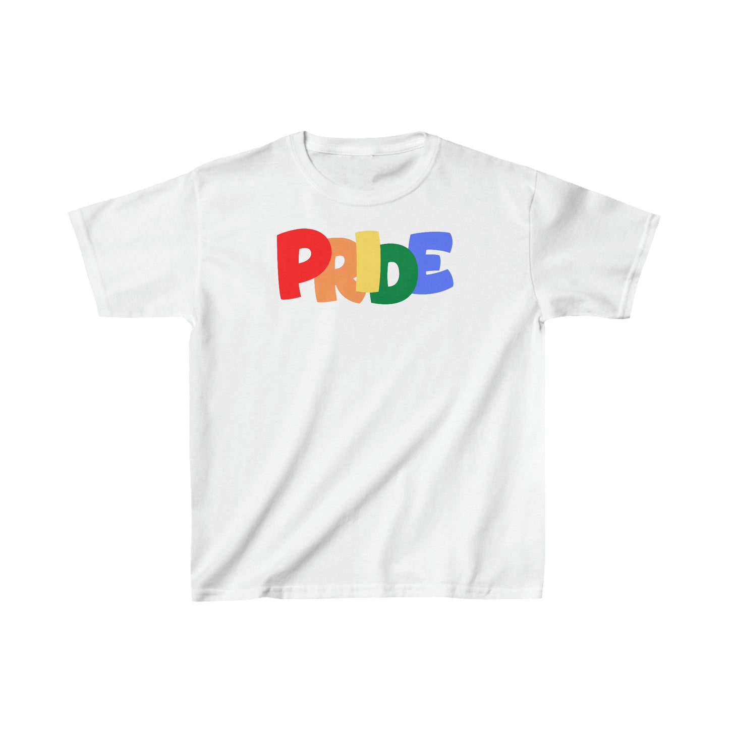 PRIDE Kids Heavy Cotton T-Shirt | Pride Month | LGBTQ | Lesbian Gay Bisexual Transgender Queer | Love | Celebrate