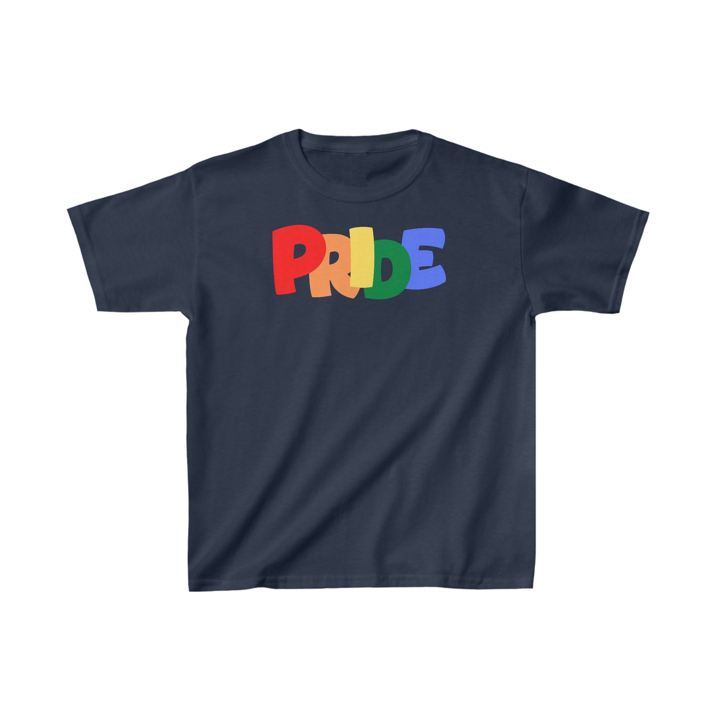 PRIDE Kids Heavy Cotton T-Shirt | Pride Month | LGBTQ | Lesbian Gay Bisexual Transgender Queer | Love | Celebrate