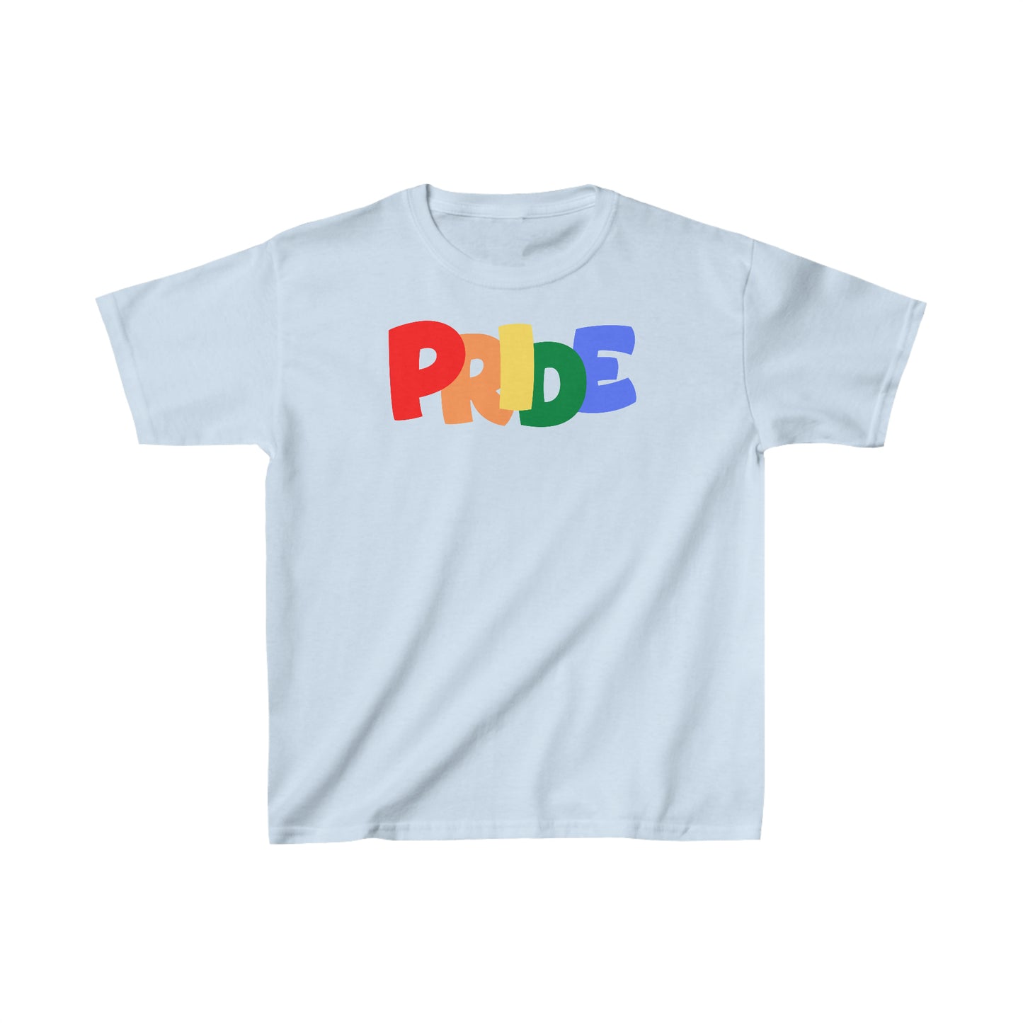 PRIDE Kids Heavy Cotton T-Shirt | Pride Month | LGBTQ | Lesbian Gay Bisexual Transgender Queer | Love | Celebrate