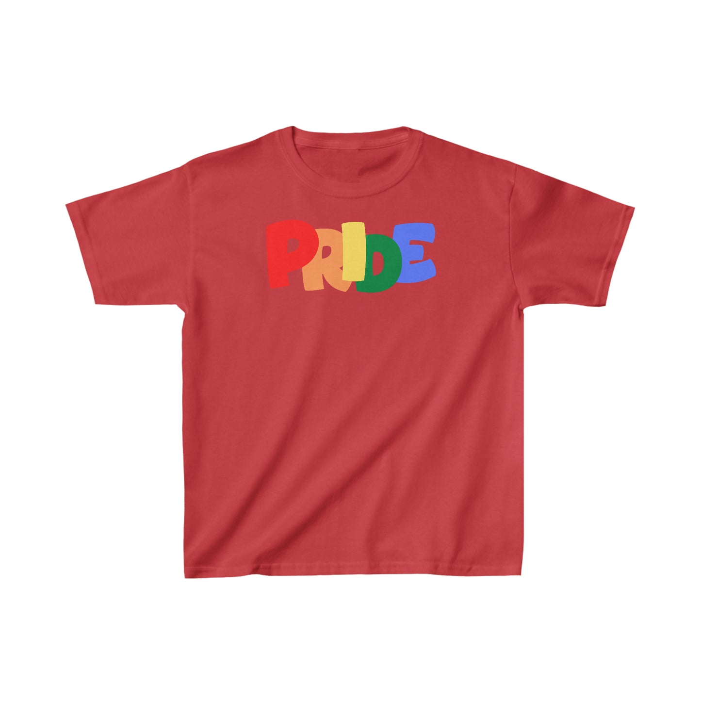 PRIDE Kids Heavy Cotton T-Shirt | Pride Month | LGBTQ | Lesbian Gay Bisexual Transgender Queer | Love | Celebrate