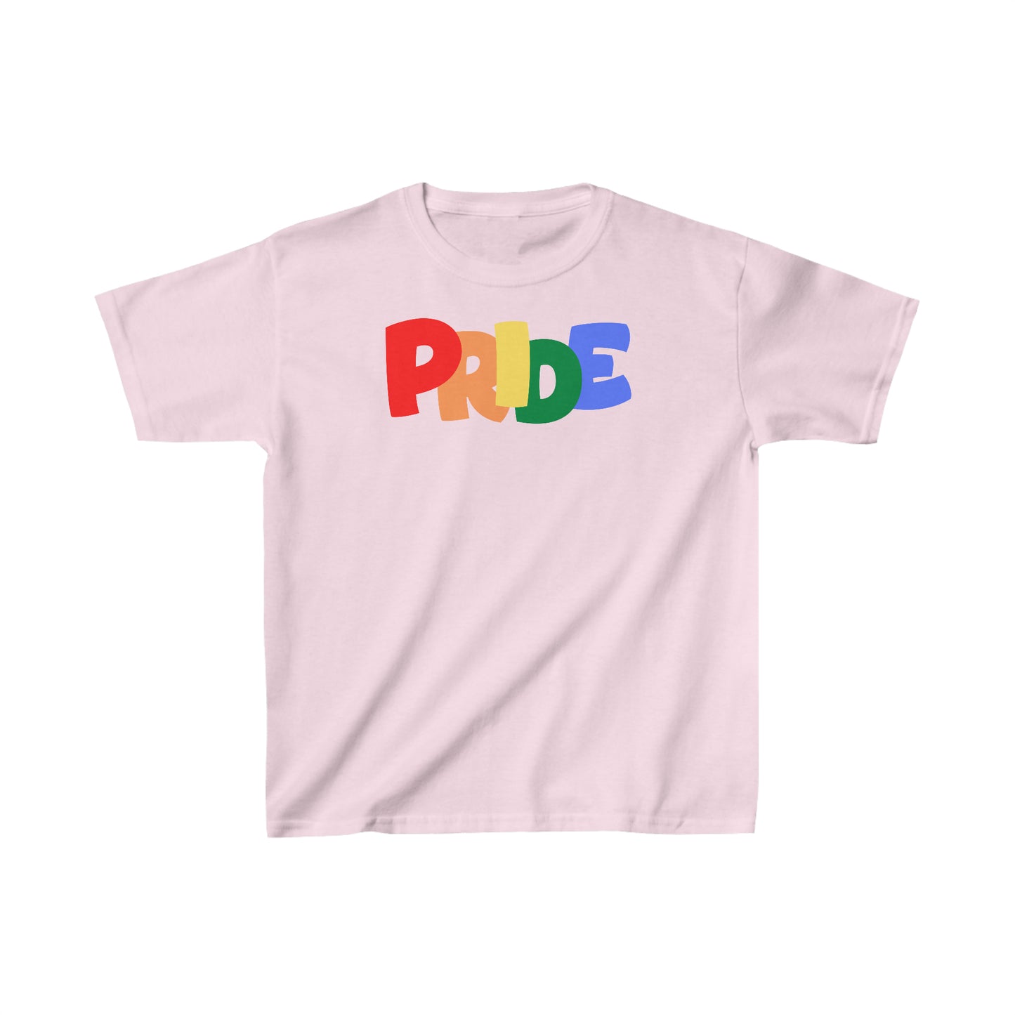 PRIDE Kids Heavy Cotton T-Shirt | Pride Month | LGBTQ | Lesbian Gay Bisexual Transgender Queer | Love | Celebrate