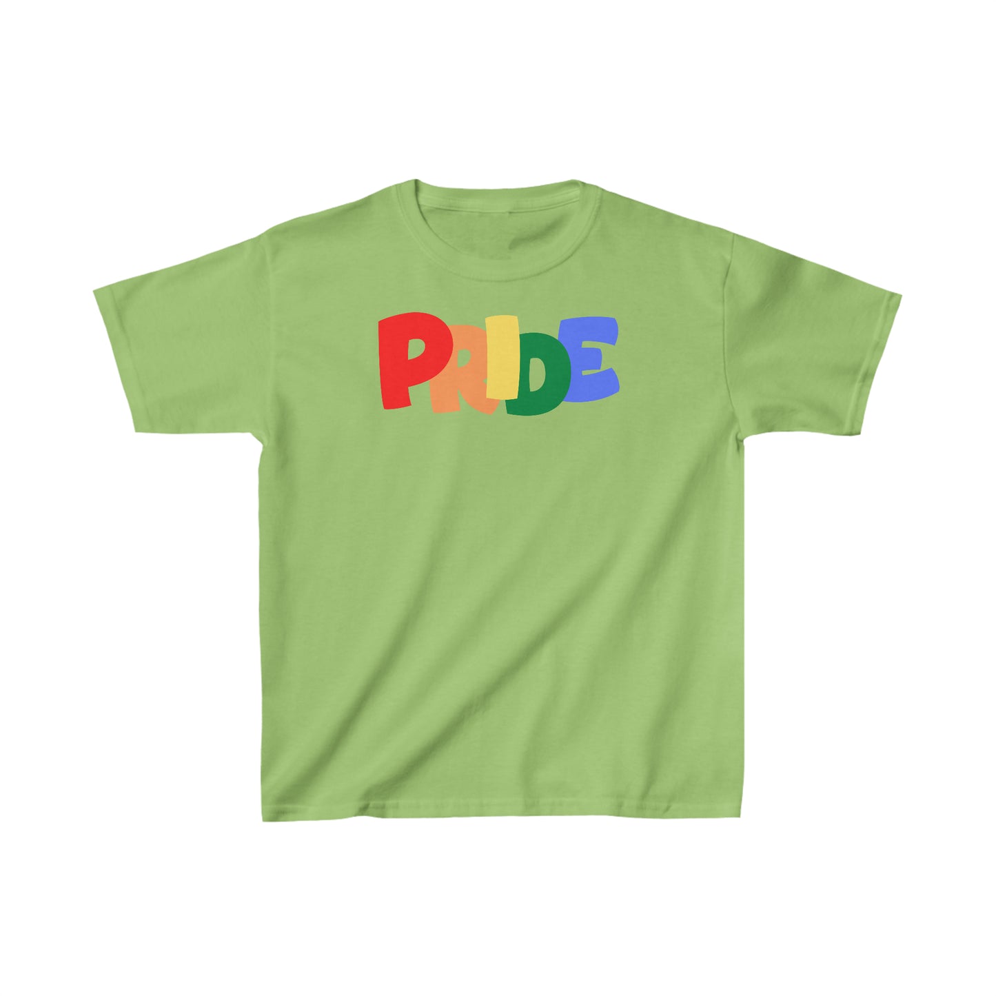 PRIDE Kids Heavy Cotton T-Shirt | Pride Month | LGBTQ | Lesbian Gay Bisexual Transgender Queer | Love | Celebrate