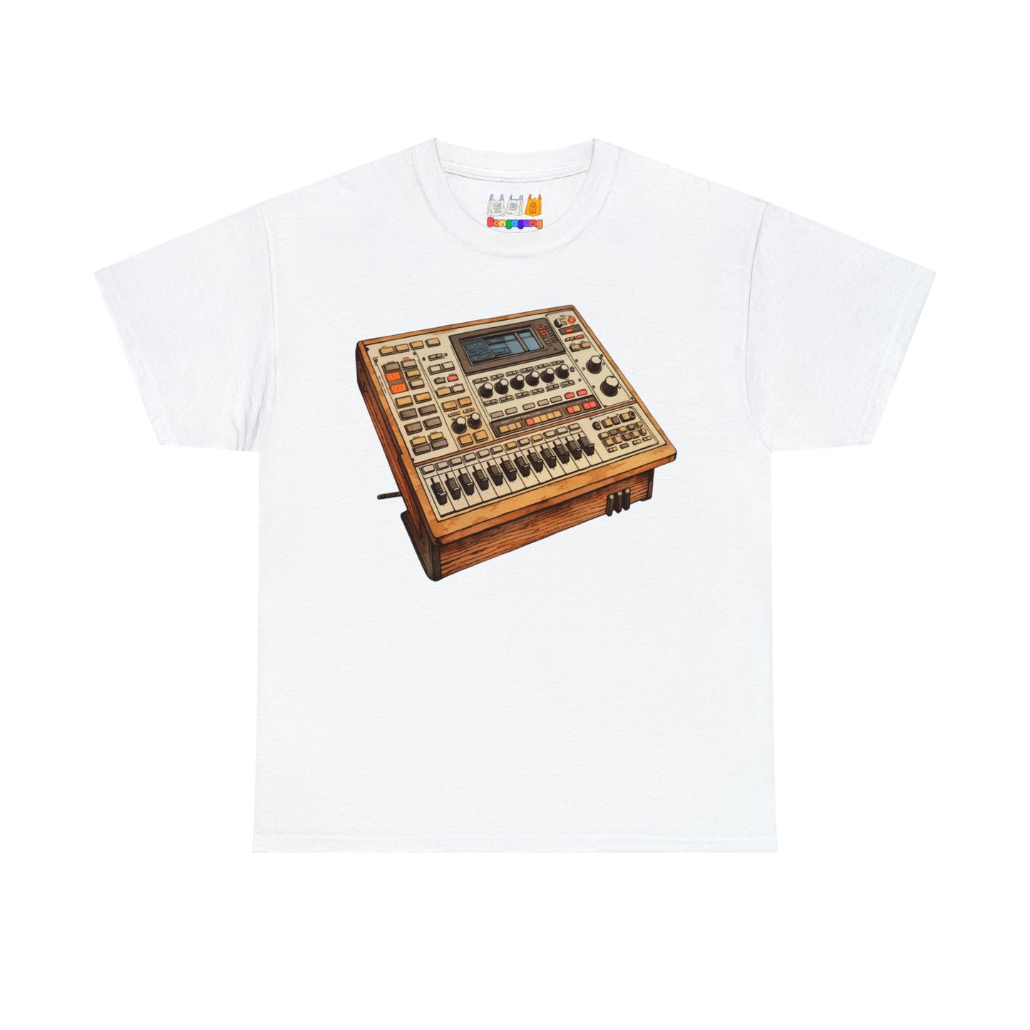 Analog Drum Machine Unisex Heavy Cotton T-Shirt | Electronic Music | Beat Making | Hip Hop | Music Production