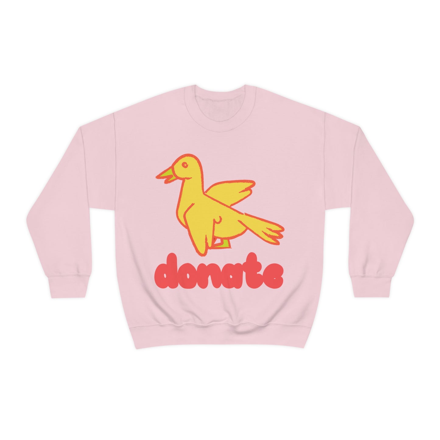 DONATE YELLOW BIRD Unisex Heavy Blend™ Crewneck Sweatshirt | UNHR Donation for a cause