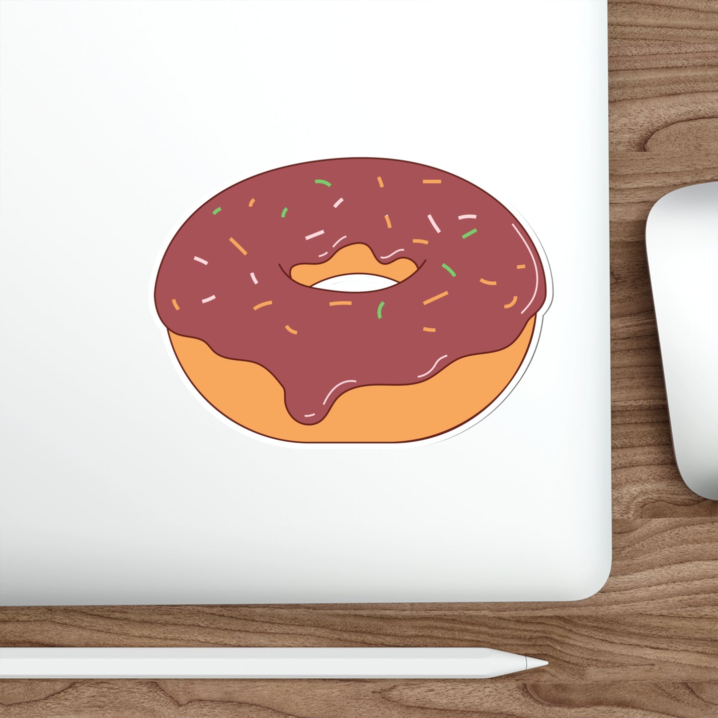 DONUT Die-Cut Stickers Laptop Car Skateboard Luggage Hydroflask Phone waterproof lunchbox stickers