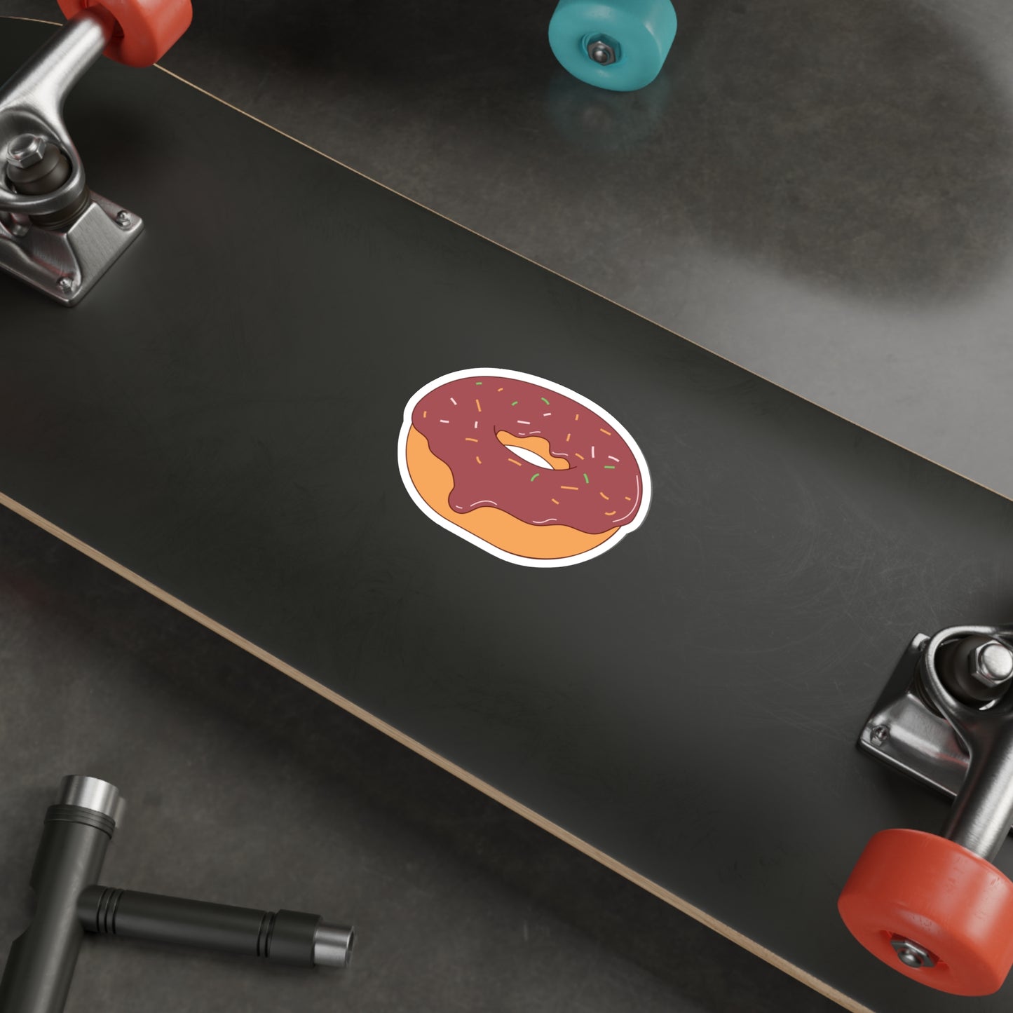 DONUT Die-Cut Stickers Laptop Car Skateboard Luggage Hydroflask Phone waterproof lunchbox stickers