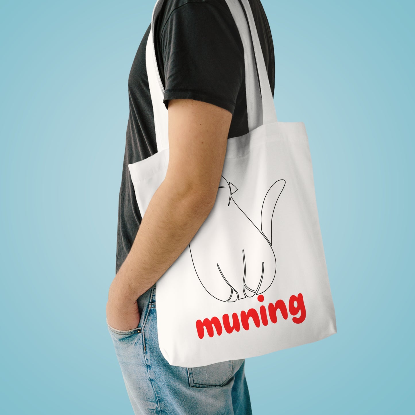 MUNING -- Cotton Tote Bag | Cats | Cat lover | Filipino | Tagalog