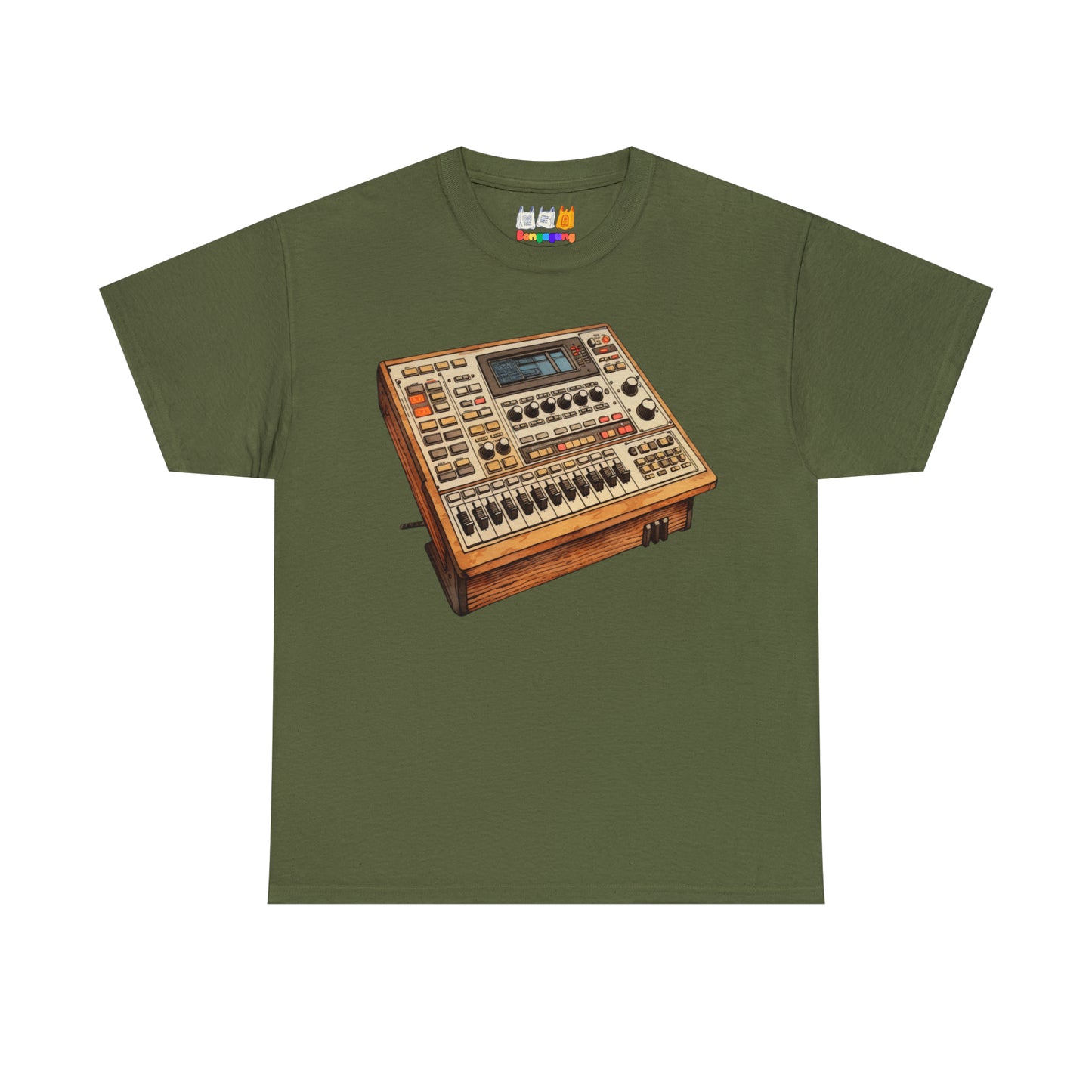 Analog Drum Machine Unisex Heavy Cotton T-Shirt | Electronic Music | Beat Making | Hip Hop | Music Production