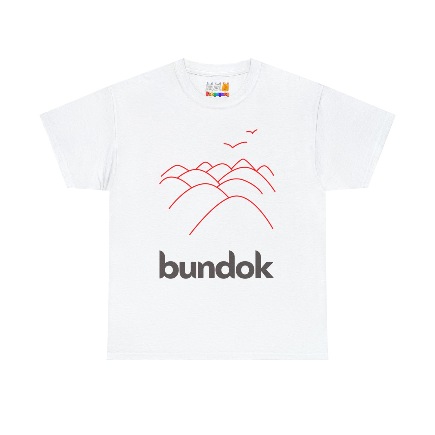 BUNDOK Unisex Heavy Cotton T-Shirt | Mountain | Hiking |Trekking | Philippines