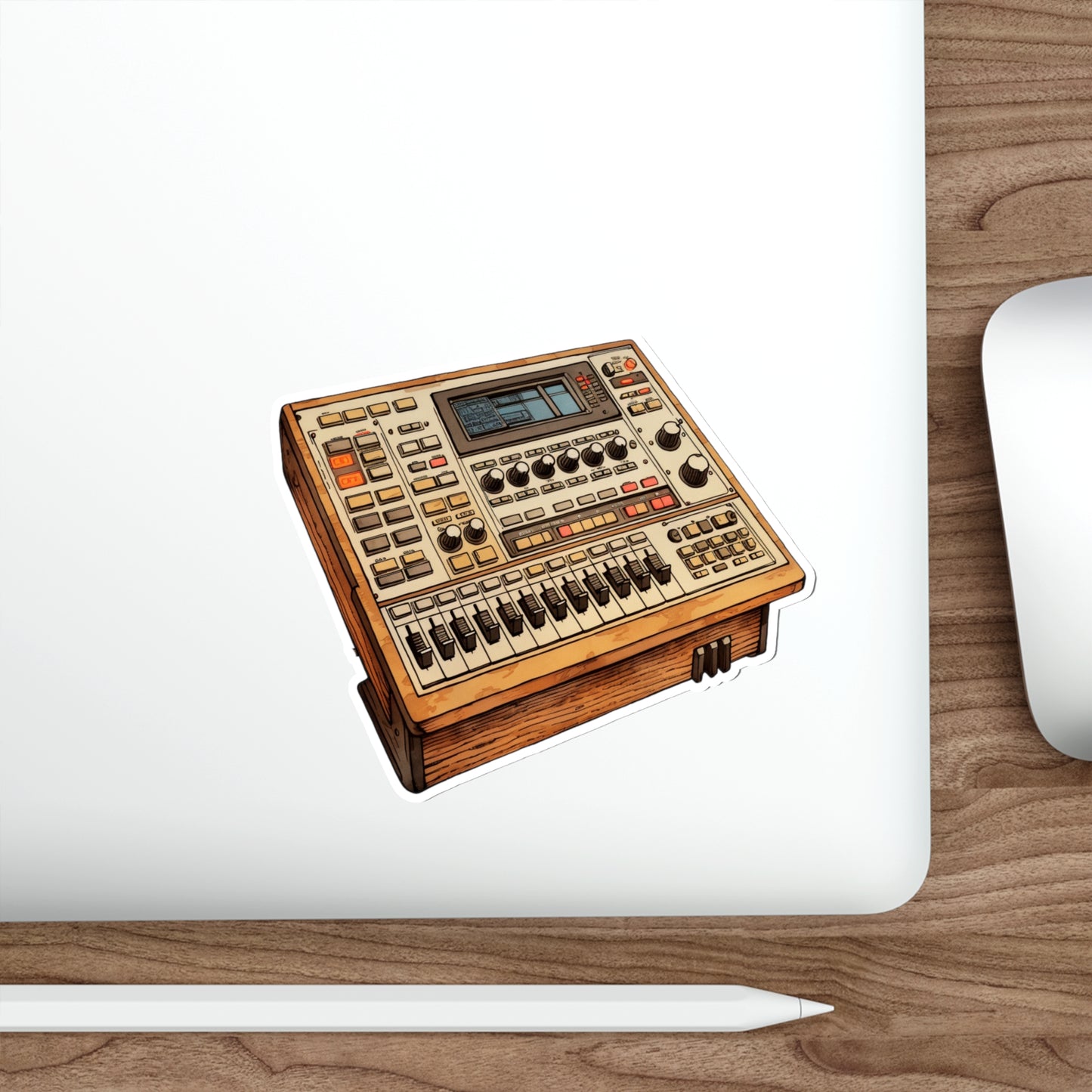 Drum Machine Die-Cut Stickers | Electronic Music | Beat Making | Hip Hop | Music Production